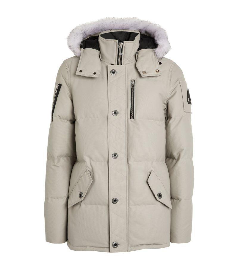 Moose Knuckles Shearling-Trim 3Q Jacket in Grey for Men | Lyst UK