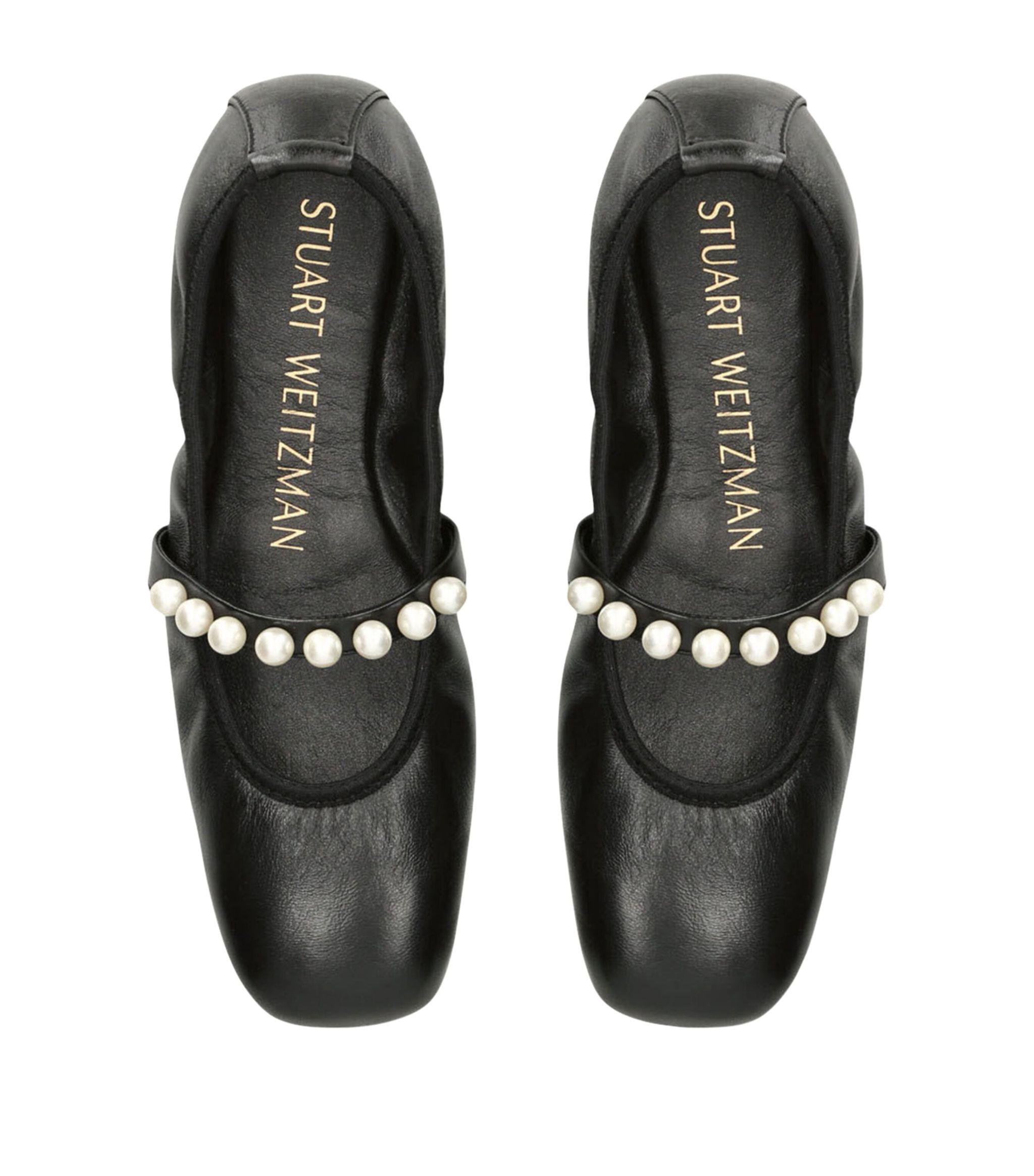 Stuart weitzman deals black flats