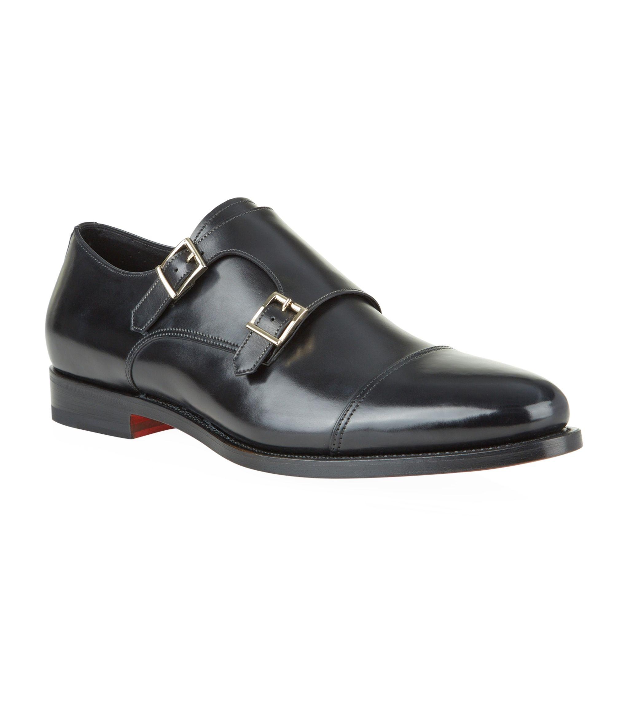 men's casual monk strap shoes