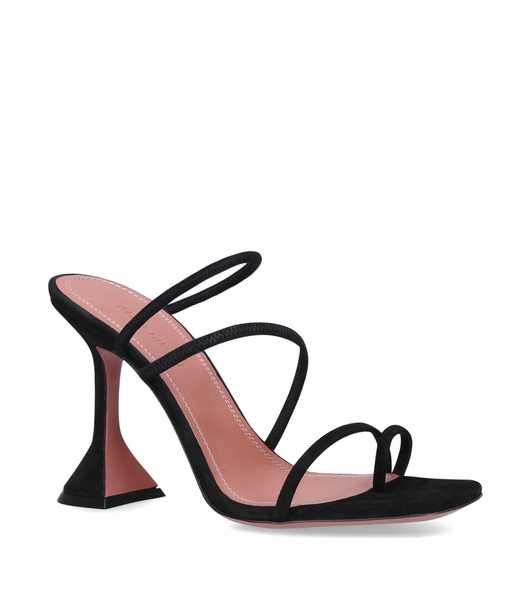 Amina Muaddi | Naima Strappy Leather Sandals | INTERMIXÂ®
