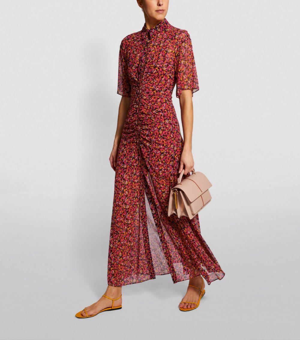 Camilla & Marc Leather Lilia Maxi Dress in Red Lyst