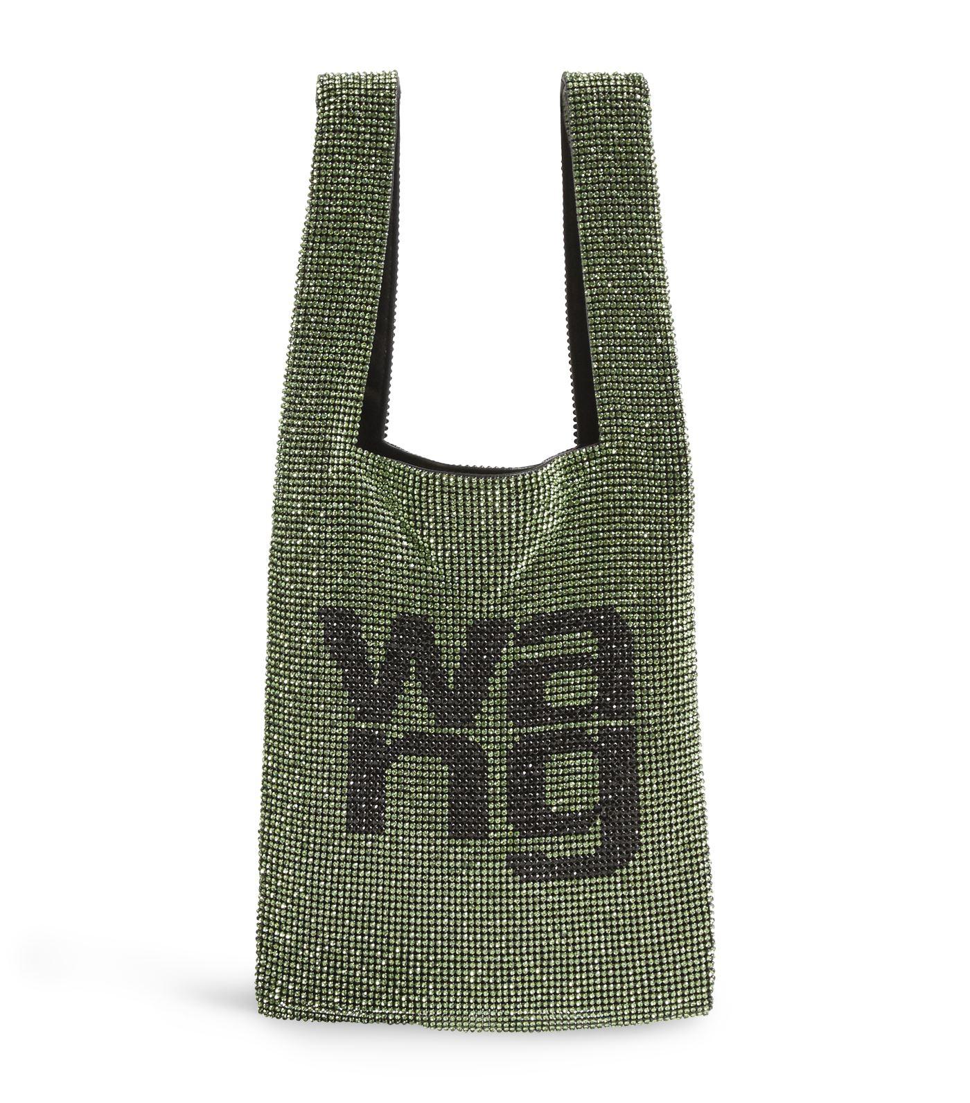 Alexander Wang Mini Crystal Wangloc Shopper Bag in Green | Lyst