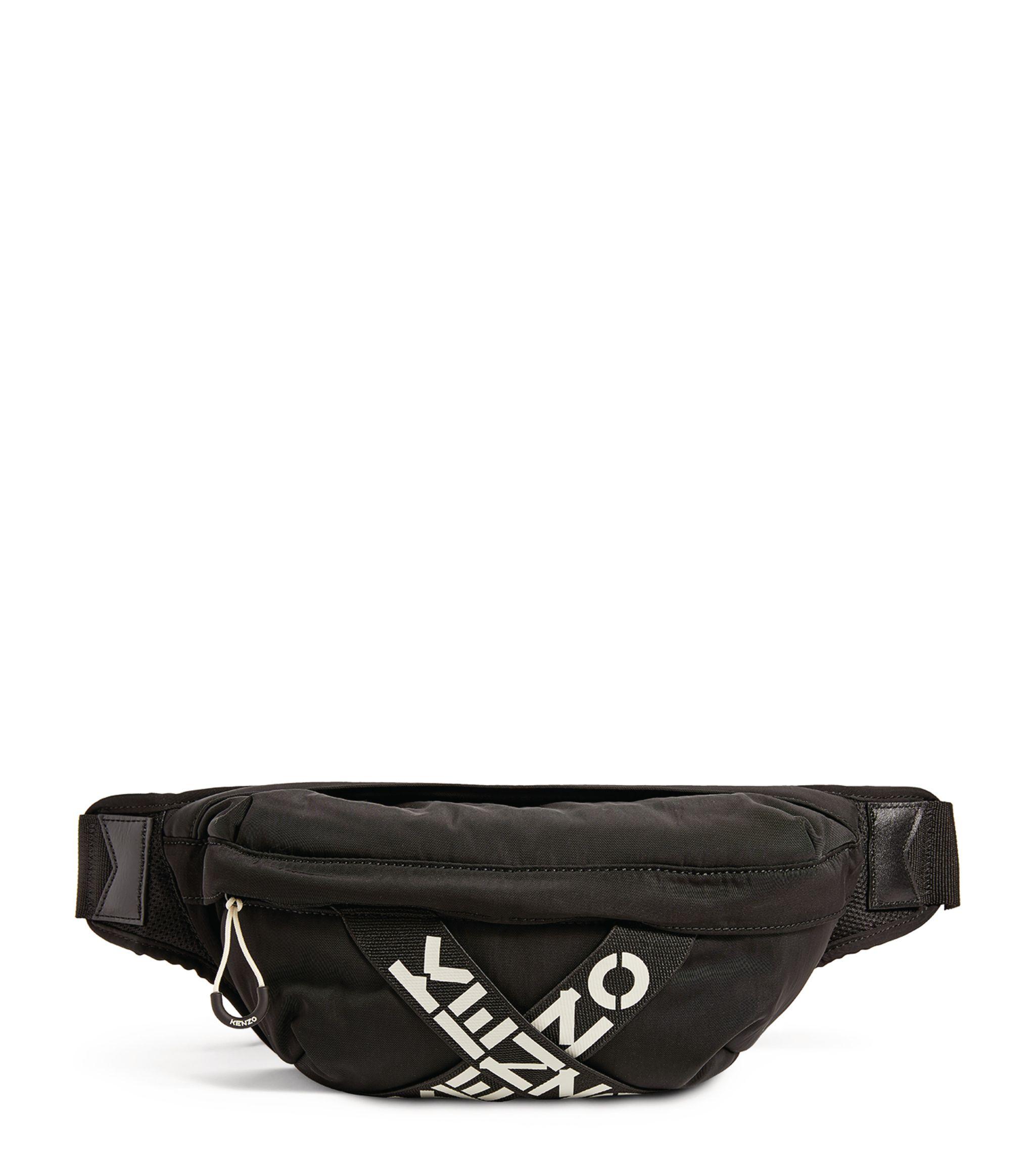 KENZO Sport Cross Logo Belt Bag in Black for Men | Lyst UK