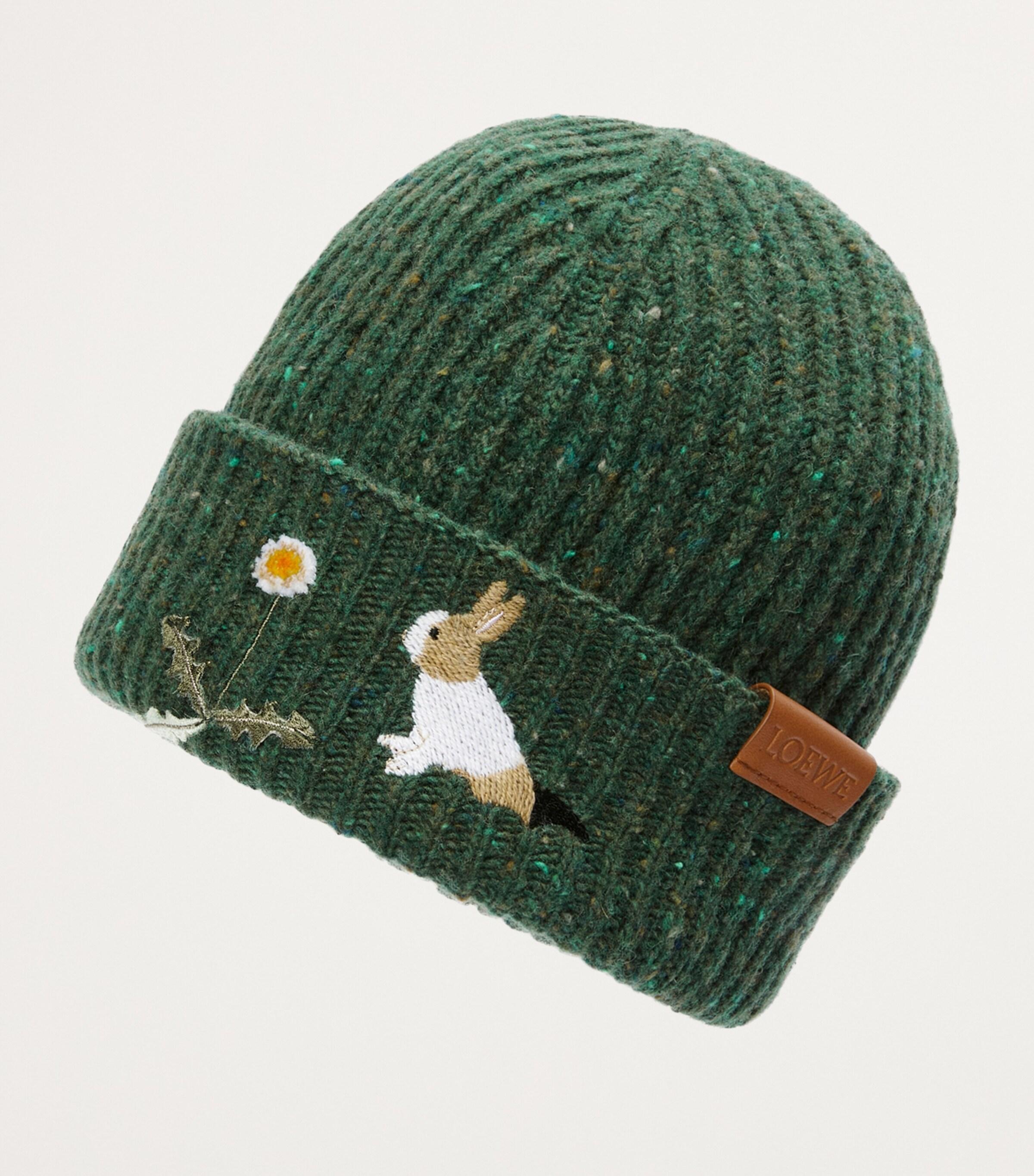 Loewe X Suna Fujita Wool-Blend Bunny Beanie in Green | Lyst Loewe X Suna Fujita Wool-Blend Bunny Beanie in Green | Lyst