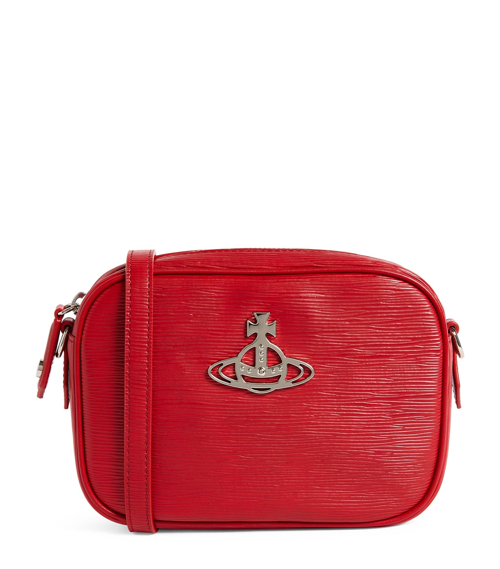 Vivienne Westwood Vegan Leather Anna Camera Bag in Red Lyst UK
