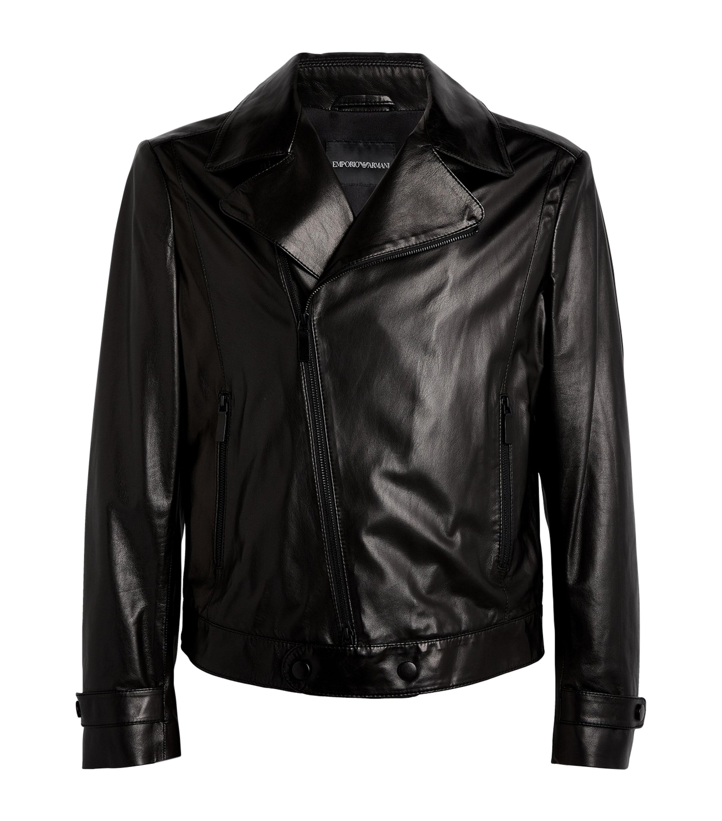 Emporio Armani Leather jacket レザー　ジャケット A Rare Emporio Armani Leather Jacket (2008 Collection) Size
