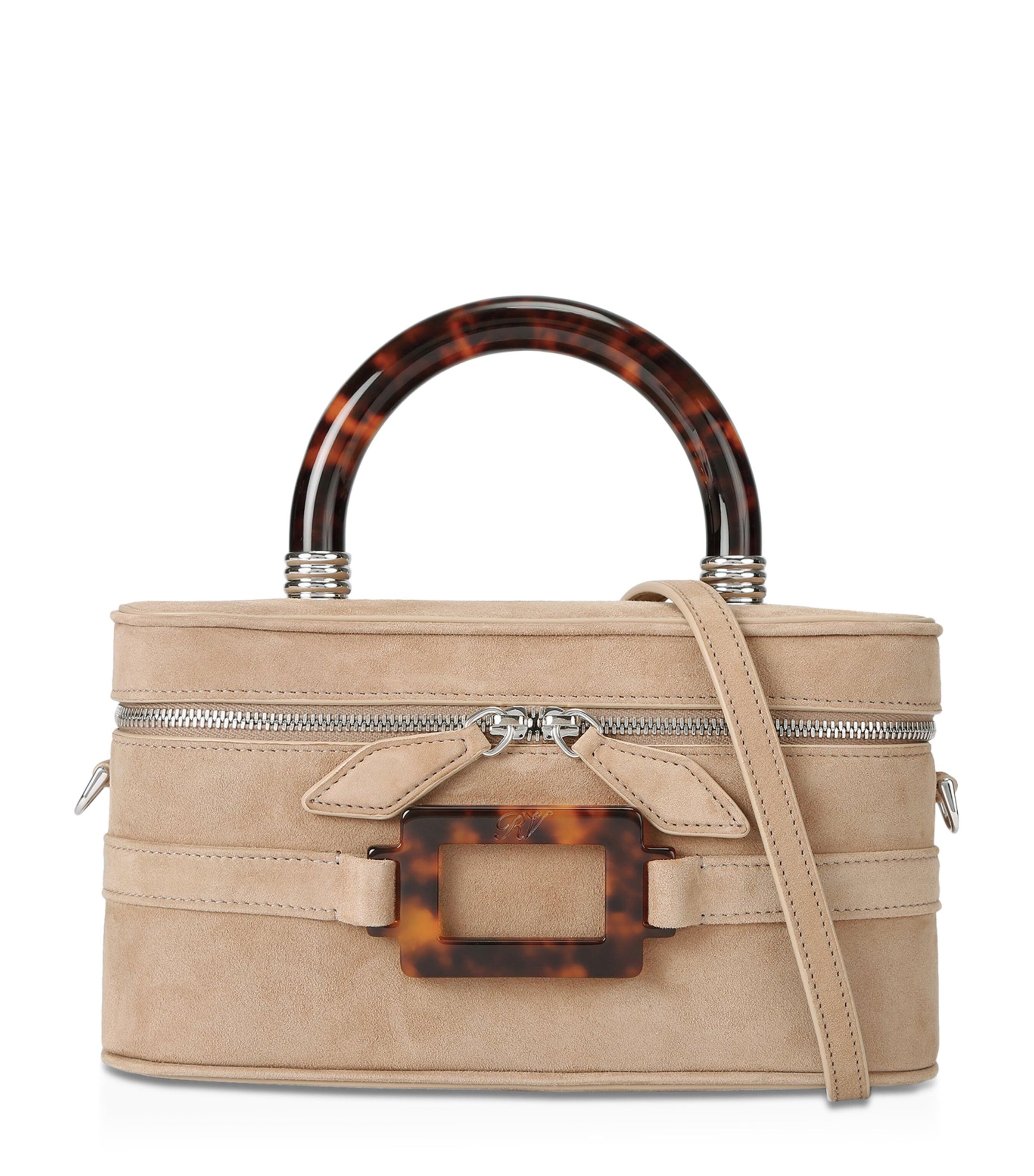 Roger Vivier◆Mini Belle Vivier Vanity トップハンドルバッグ ROGER VIVIER Belle Vivier Vanity mini buckled suede clutch