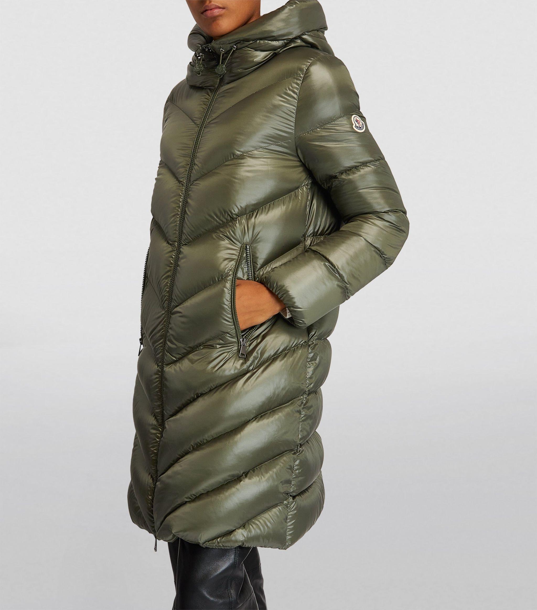 Moncler Cambales Puffer Jacket in Green | Lyst