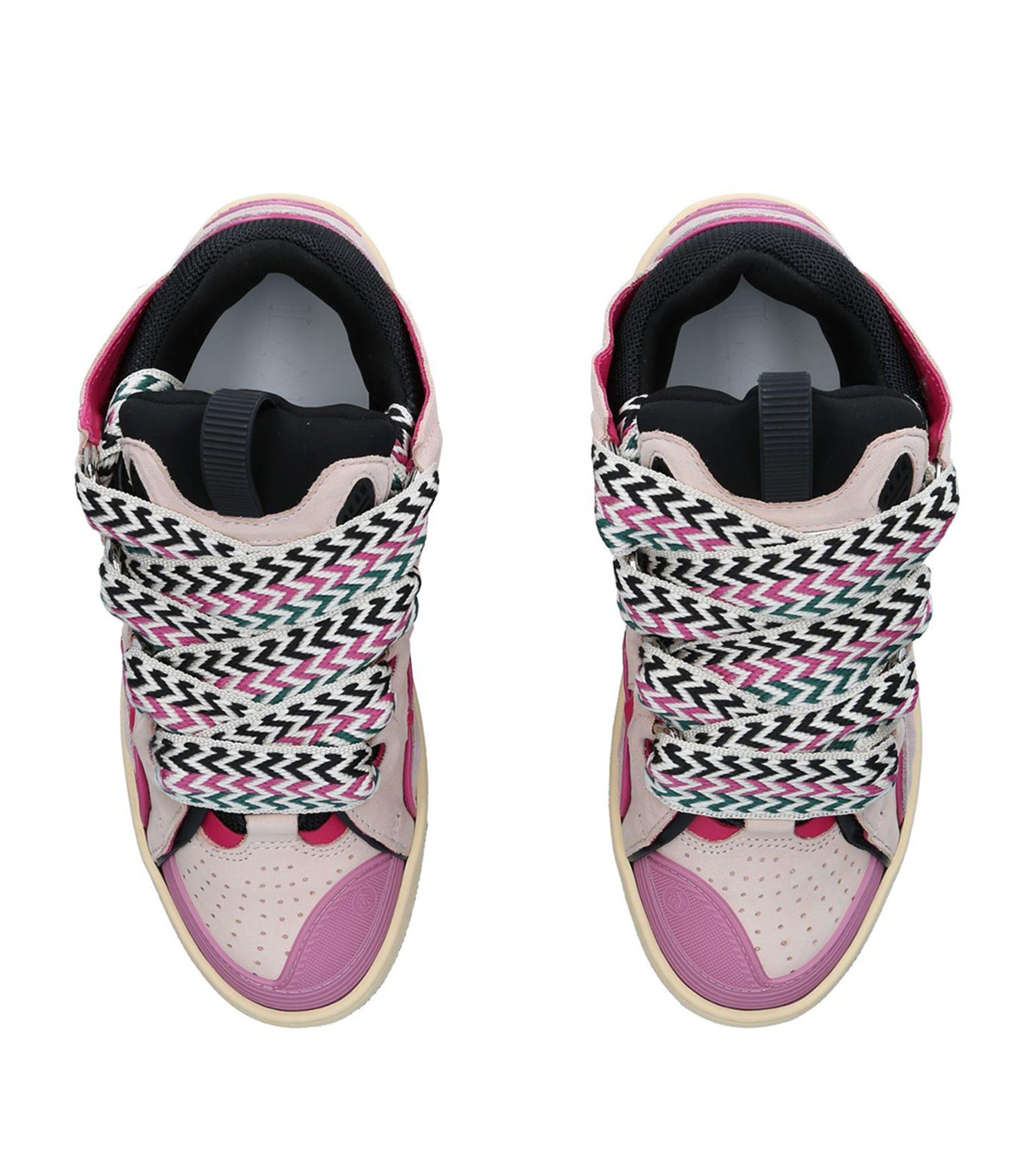 Lanvin Curb Sneakers in Pink | Lyst Lanvin Curb Sneakers in Pink | Lyst