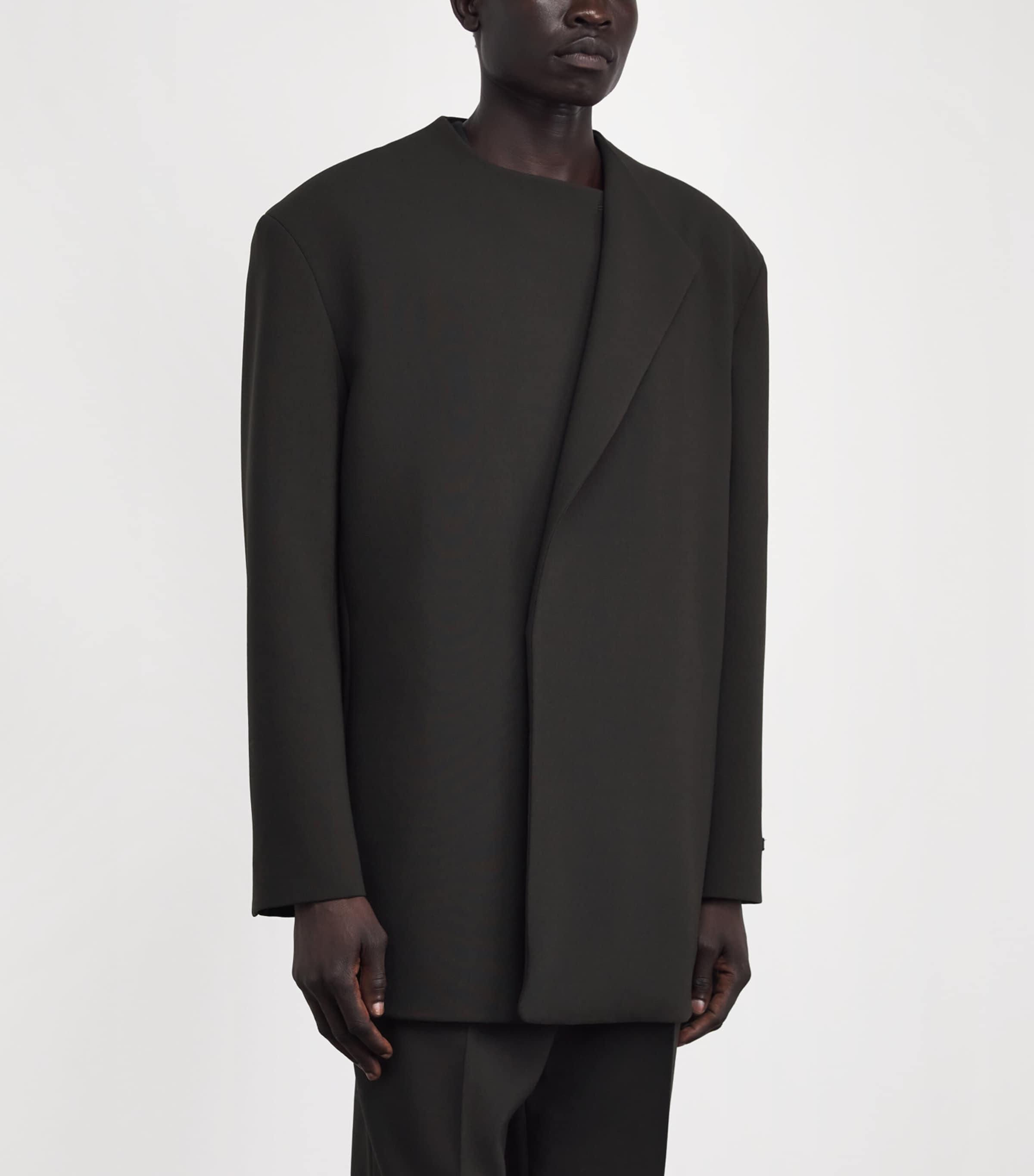 Fear Of God Virgin Wool-Blend Collarless Jacket in Black for Men 