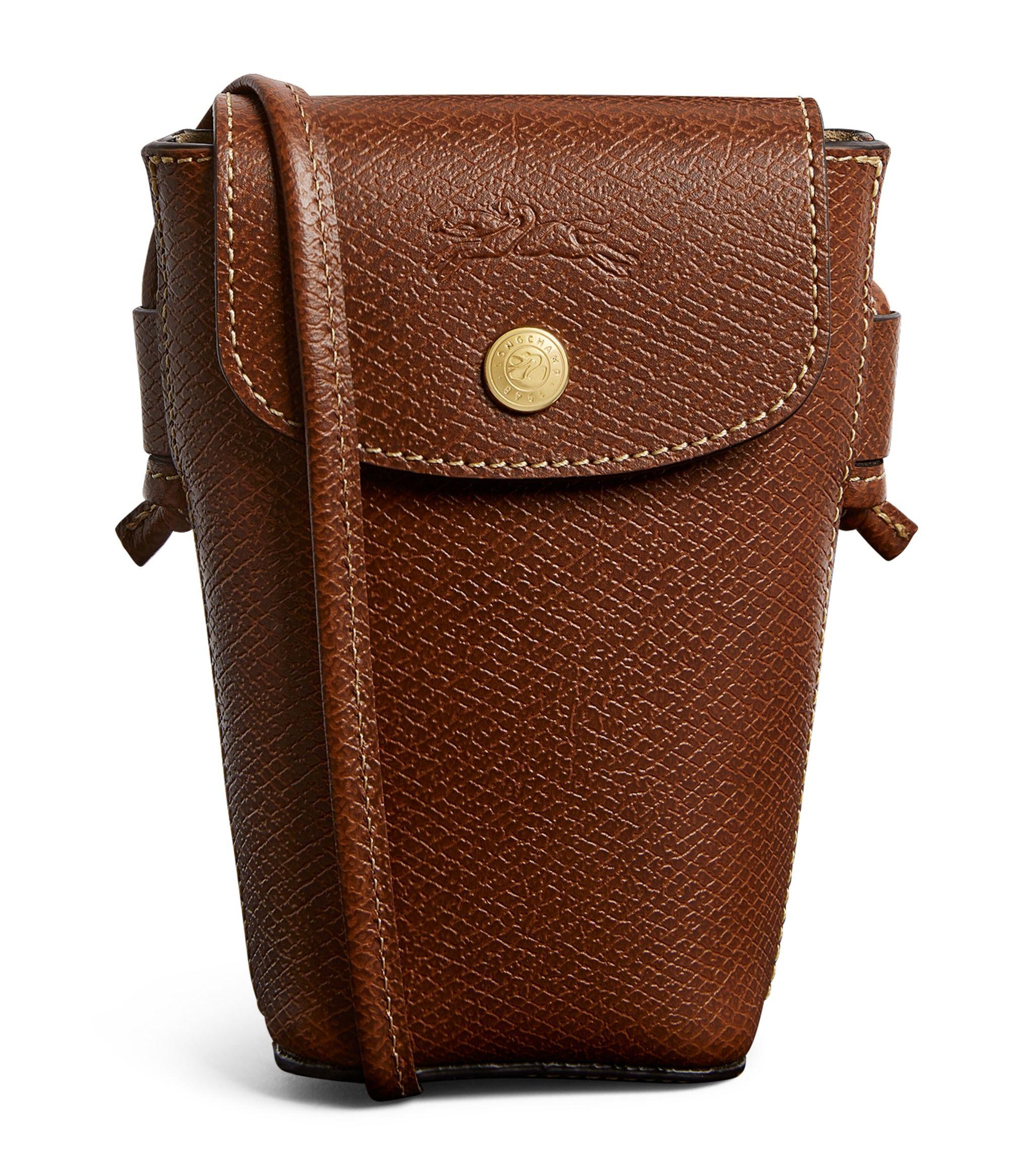 Longchamp Leather Épure Cross-body Bag in Brown | Lyst UK