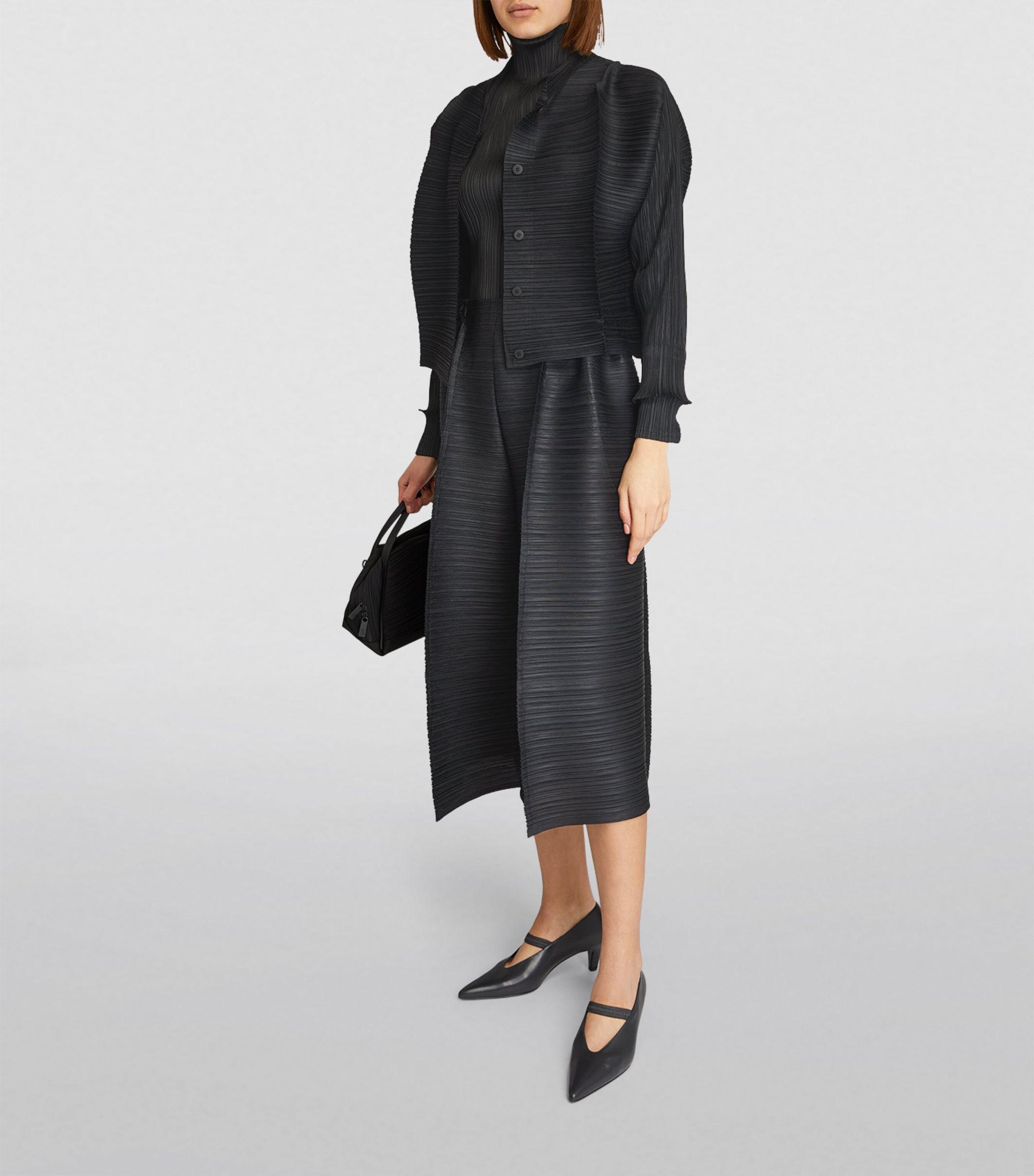 Pleats Please Issey Miyake Thicker Bounce Jacket in Black | Lyst