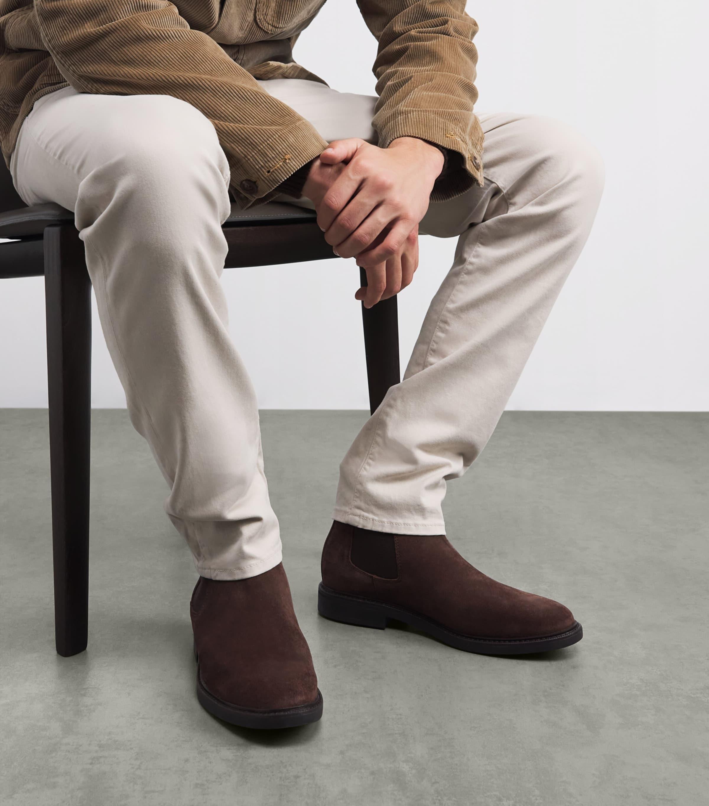 Polo Ralph Lauren Suede Asher Chelsea Boots in Brown for Men 
