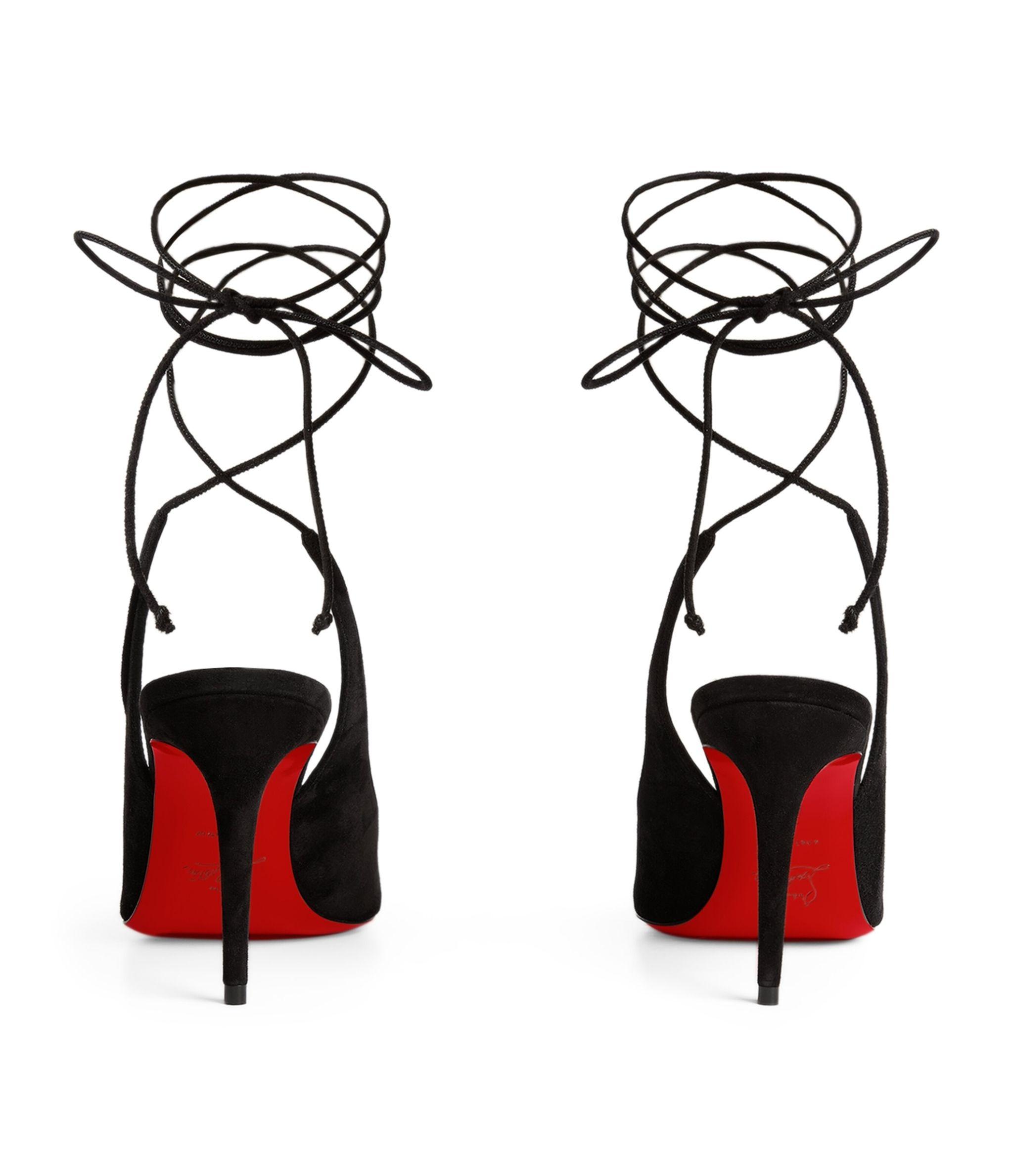 Lace Up Kate - 85 mm Pumps - Mesh, lace Mariée and leather - Off