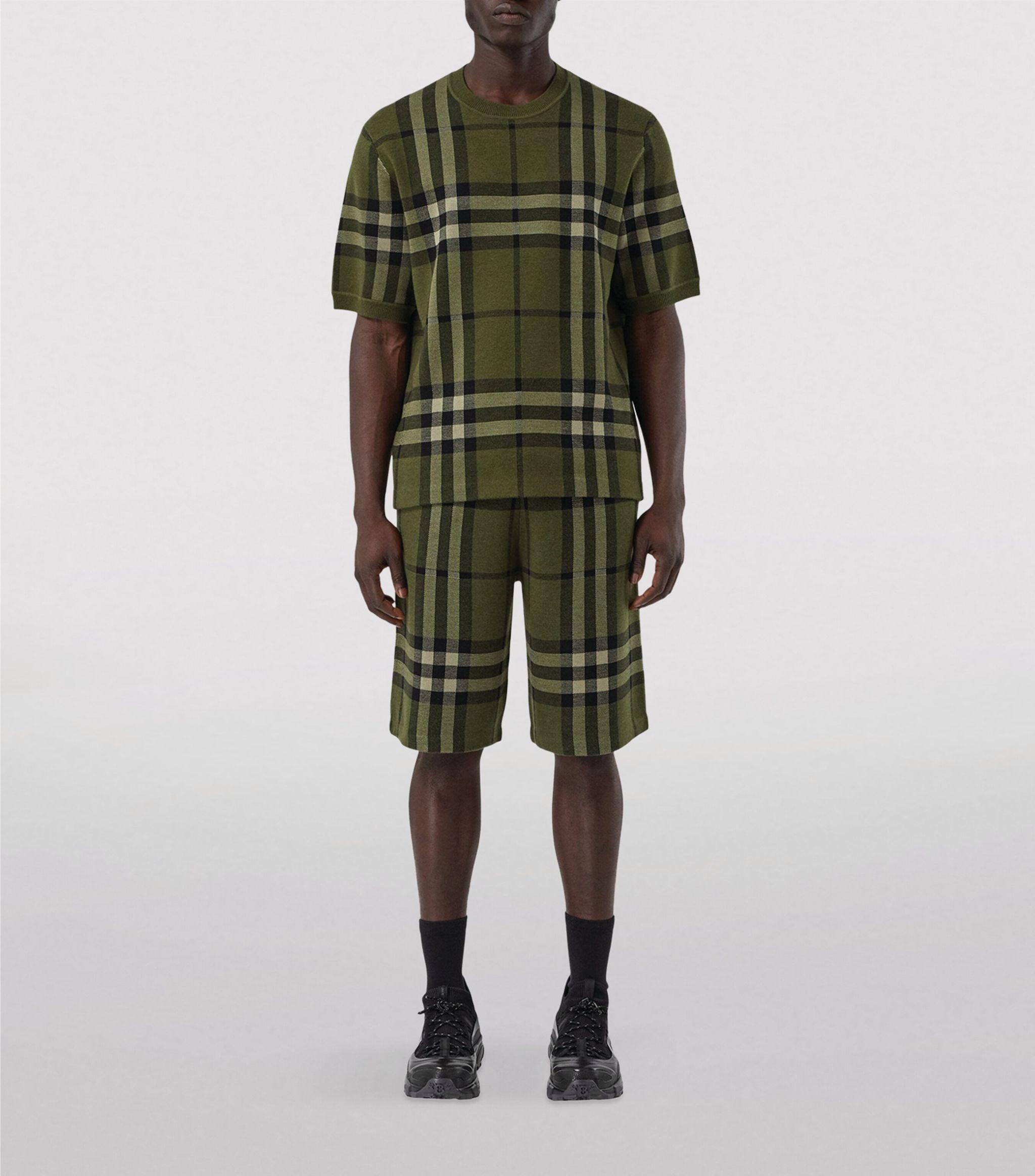 Burberry Check Silk Wool Jacquard 