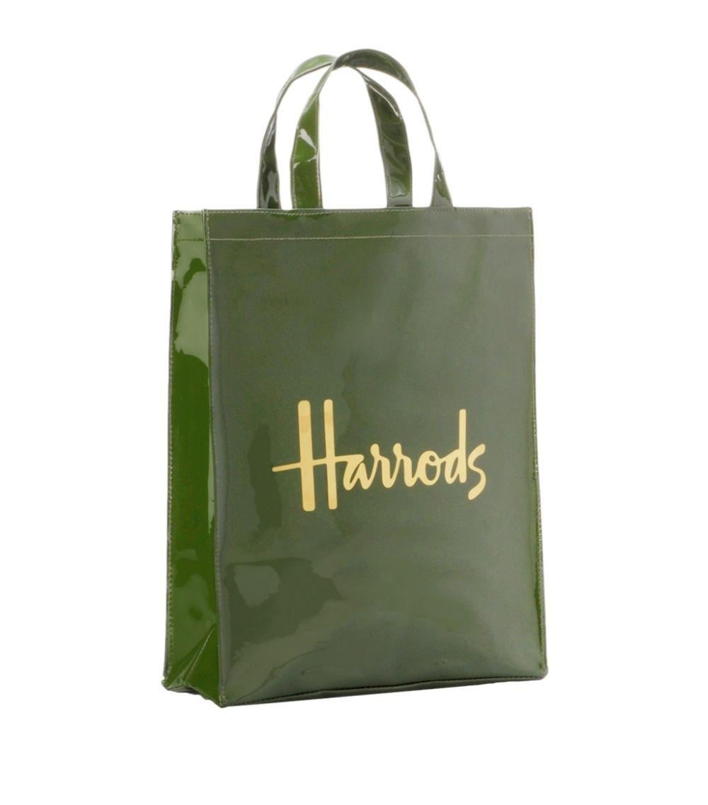Harrods Medium Logo Shopper Bag in Green Lyst