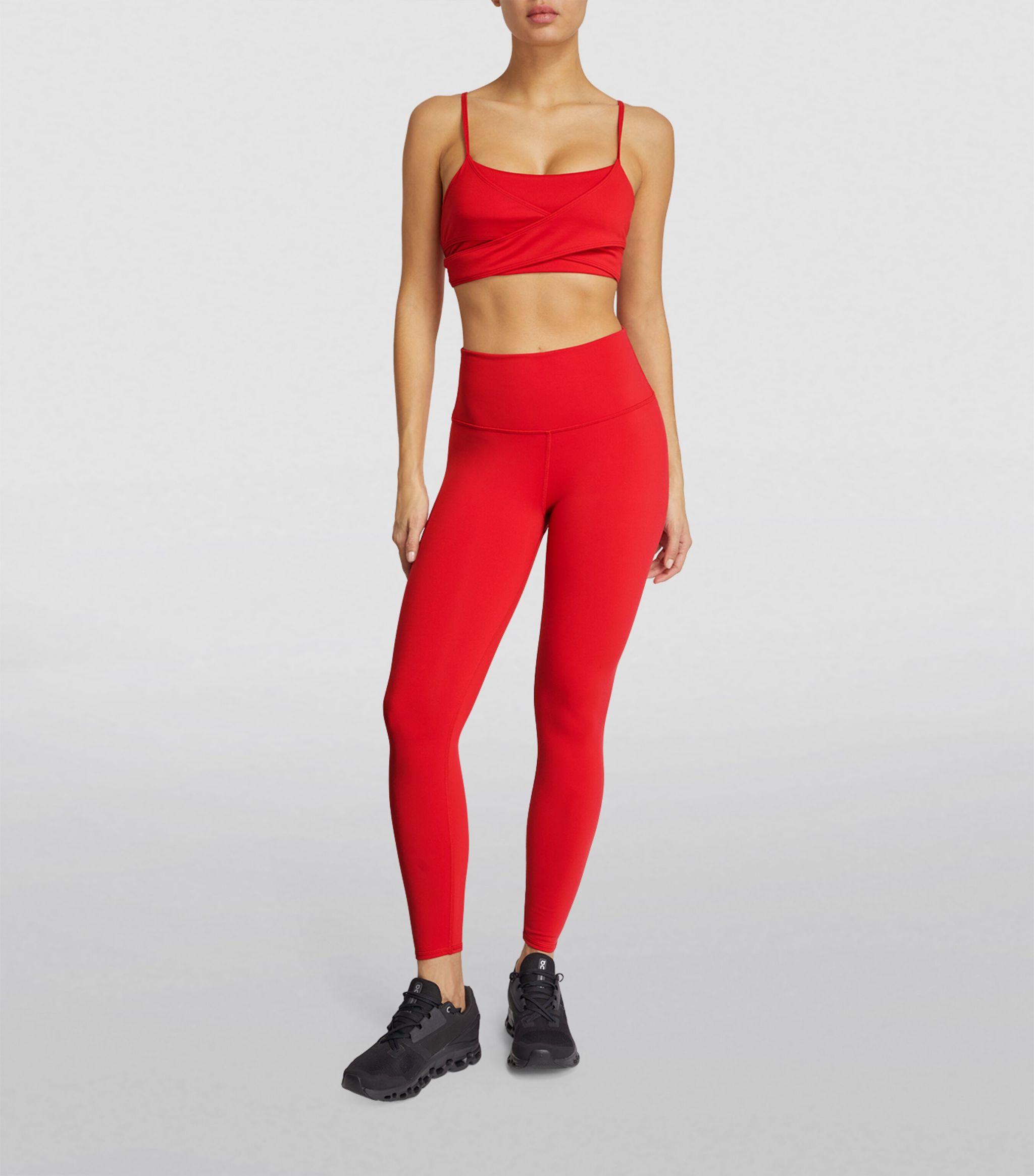 Alo Yoga Airbrush High-waist Leggings in Red
