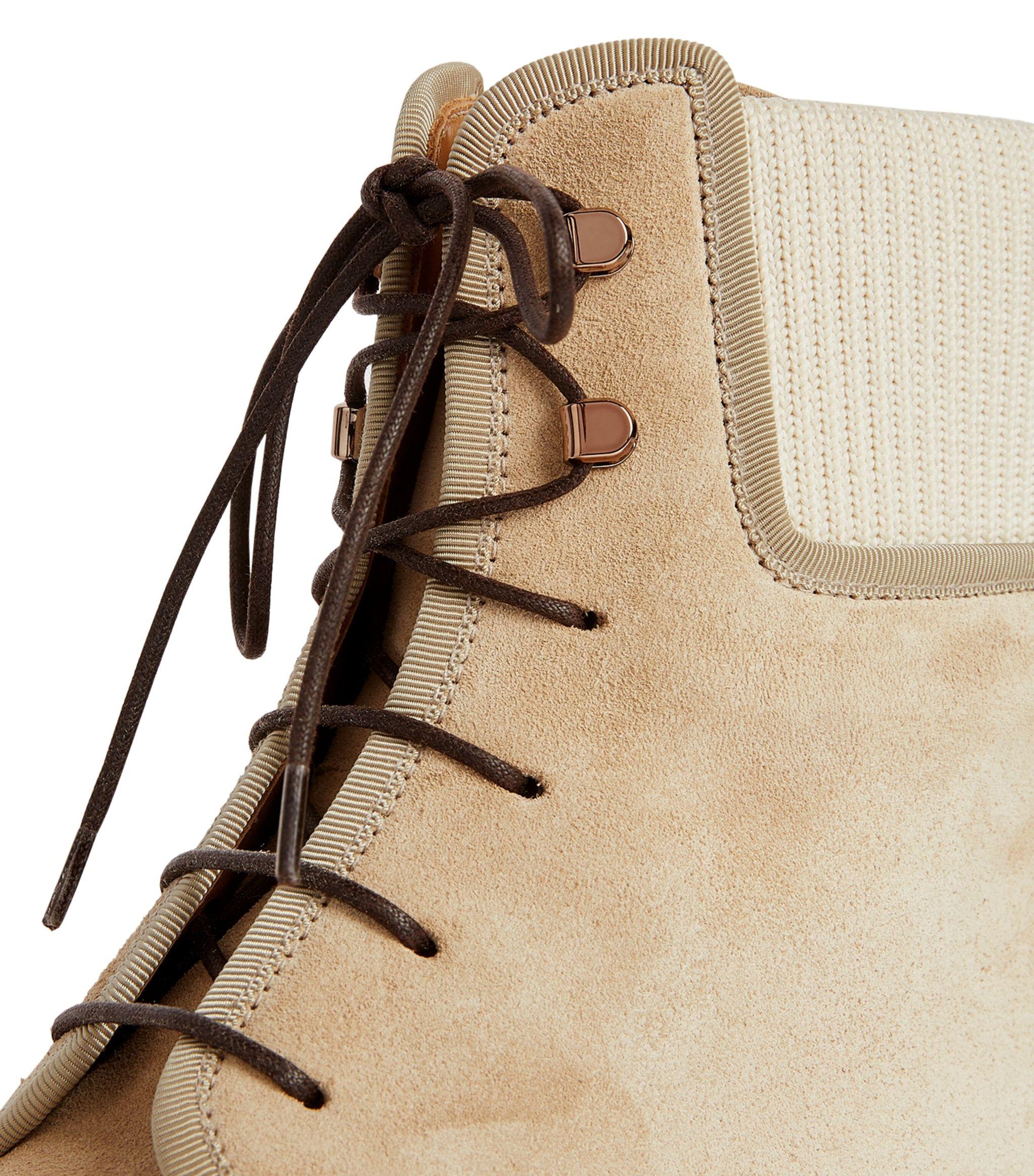 Christian Louboutin Tan Suede Lace-Up Men\'s Boots Christian Louboutin Boots for Men | The RealReal main image 3