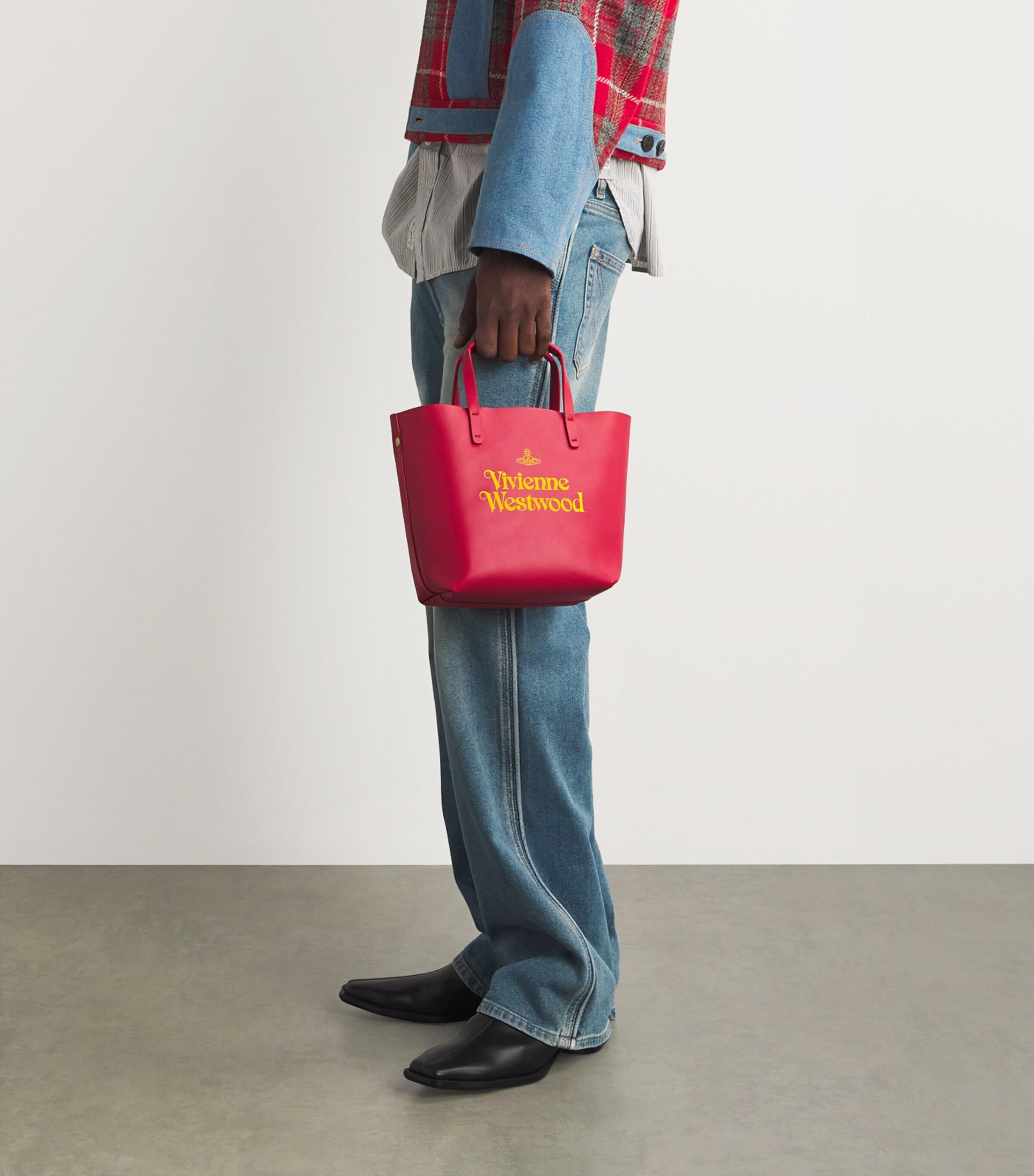 Vivienne Westwood Small Leather Studio Shopper Bag in Red for Men 