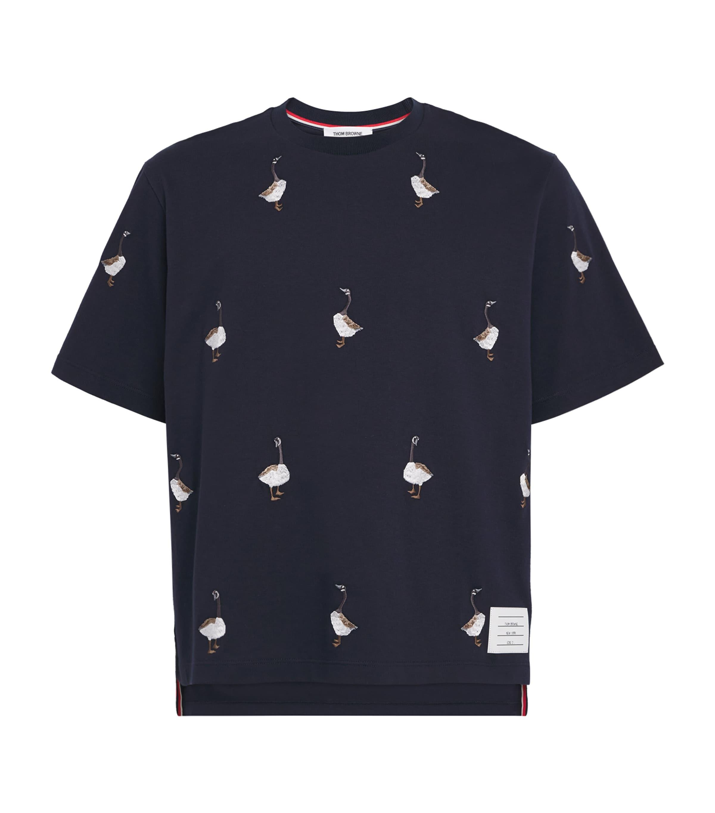 Thom Browne｜SHORT-SLEEVED ROUND NECK T-SHIRTS (FJS143A THOM BROWNE - Men Short Sleeve T-shirt – Atelier New York