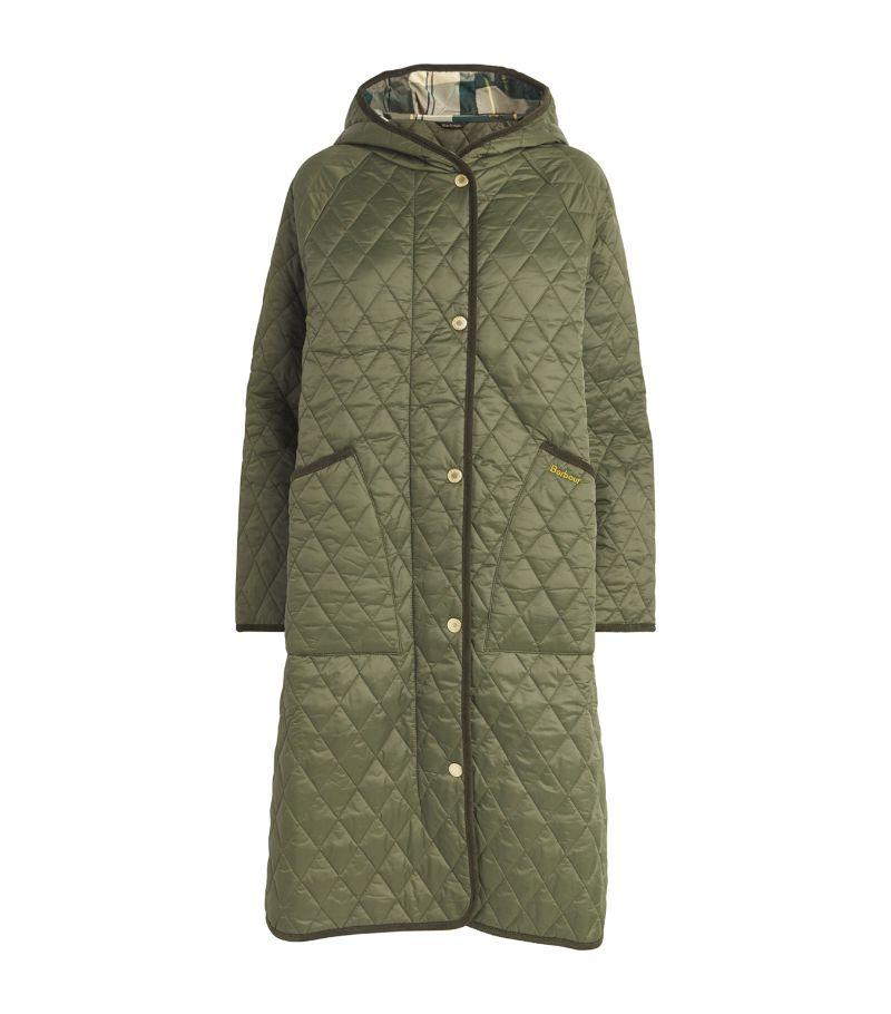 Barbour Quilted Harmby Coat in Green | Lyst