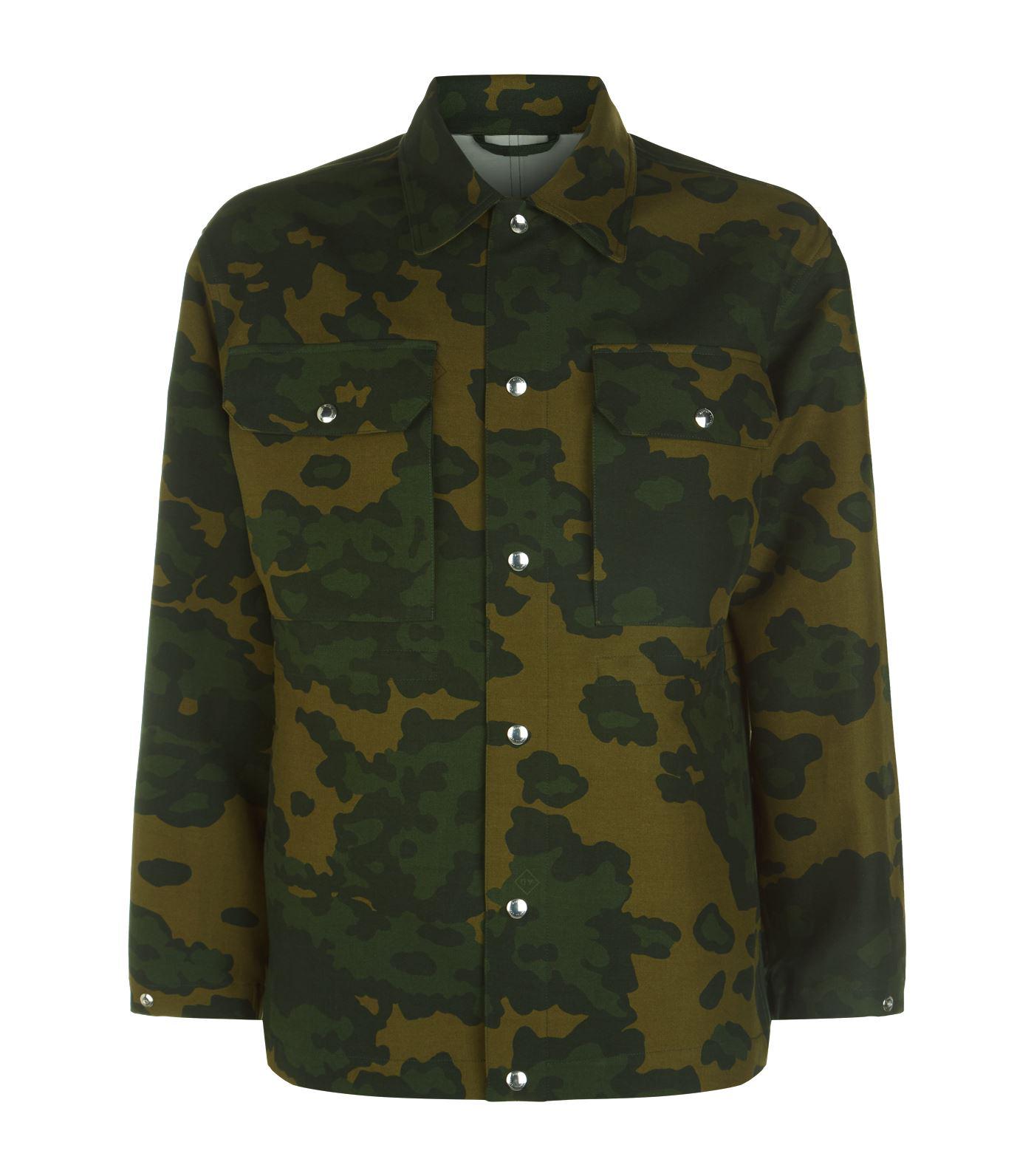 green camouflage jacket