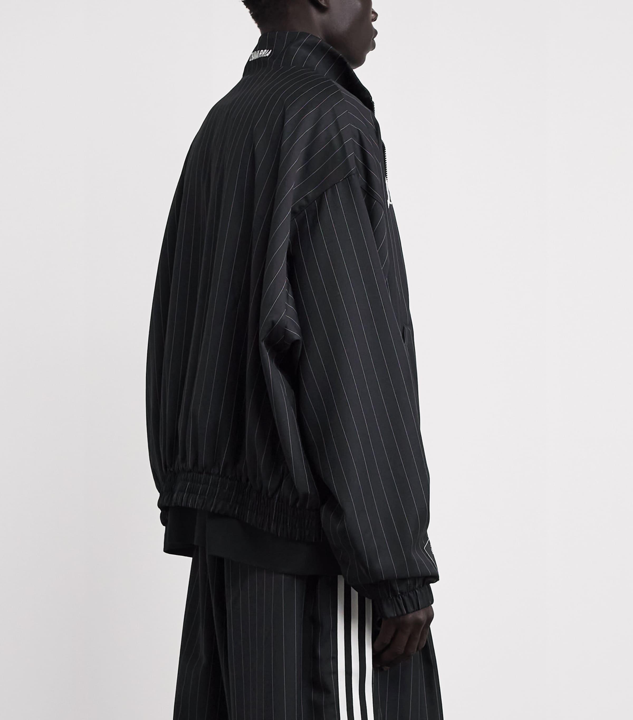 Willy Chavarria X Adidas Originals Pinstripe Track Jacket in Black 