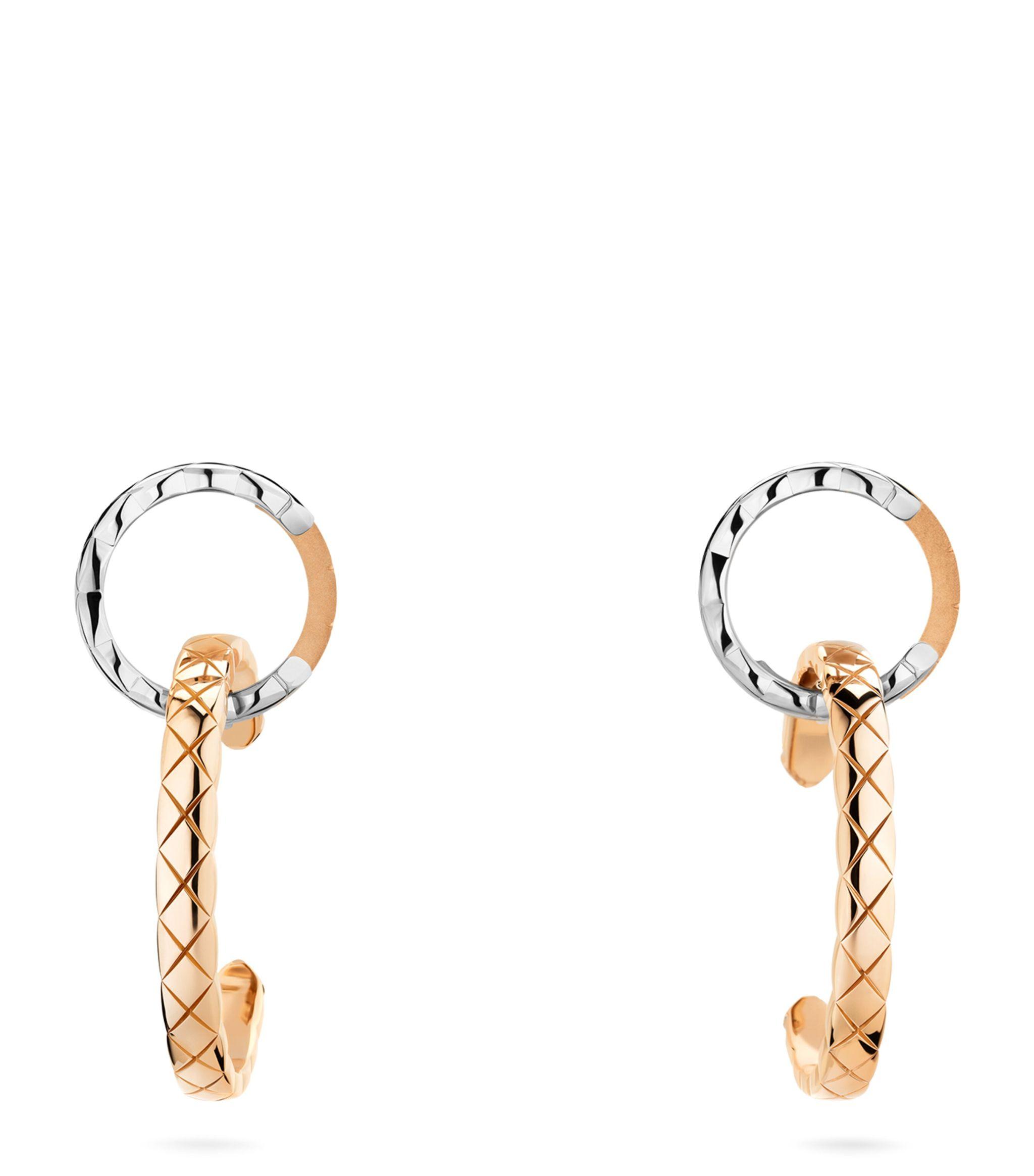 Chanel Mixed Gold Coco Crush Hoop Earrings in Metallic Lyst UK