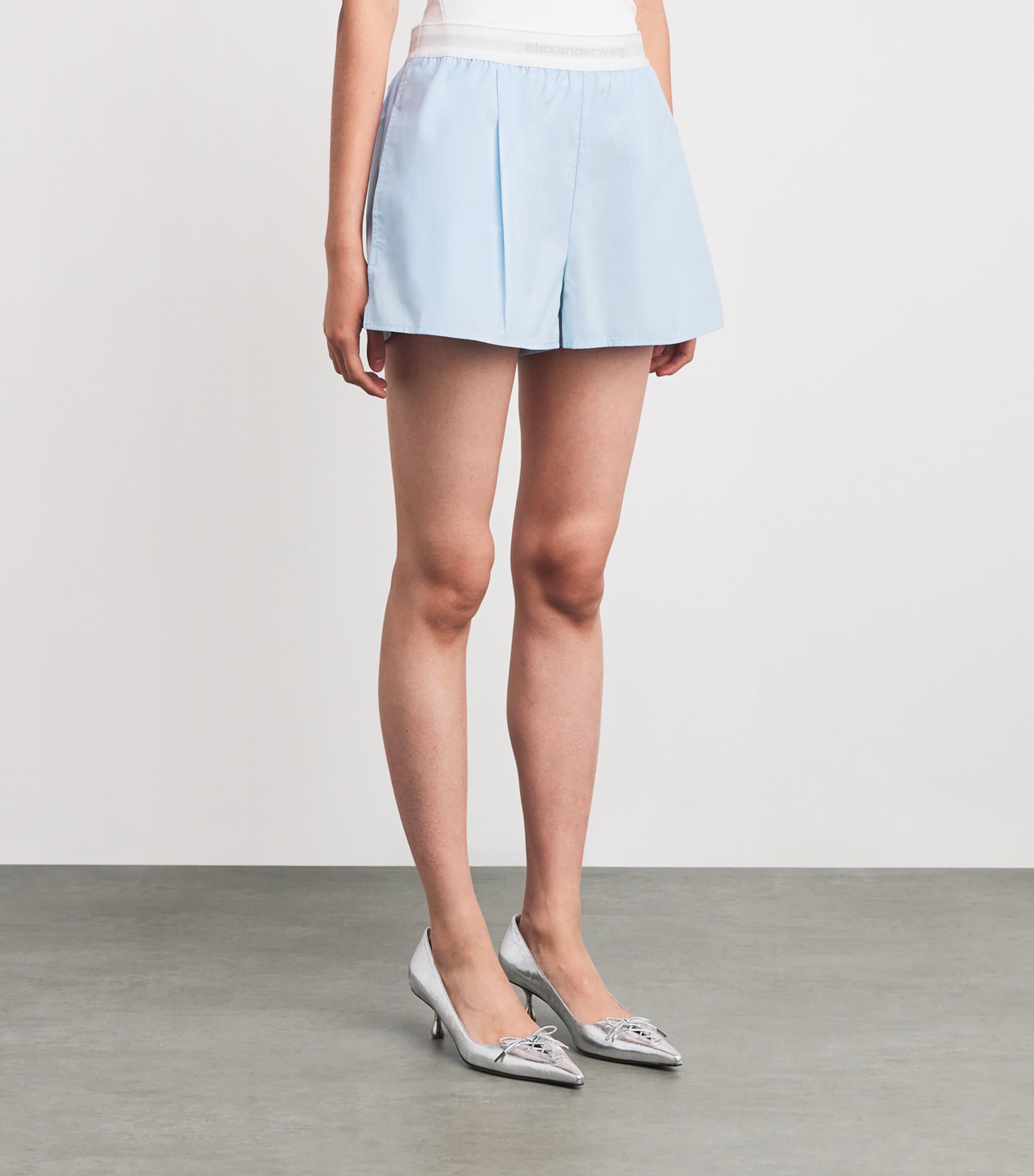 ショートパンツ ALEXANDER WANG Women Shorts  Burmudas 4DC1214897 460 BLUE Blue Denim shorts Alexander Wang - Vitkac AS