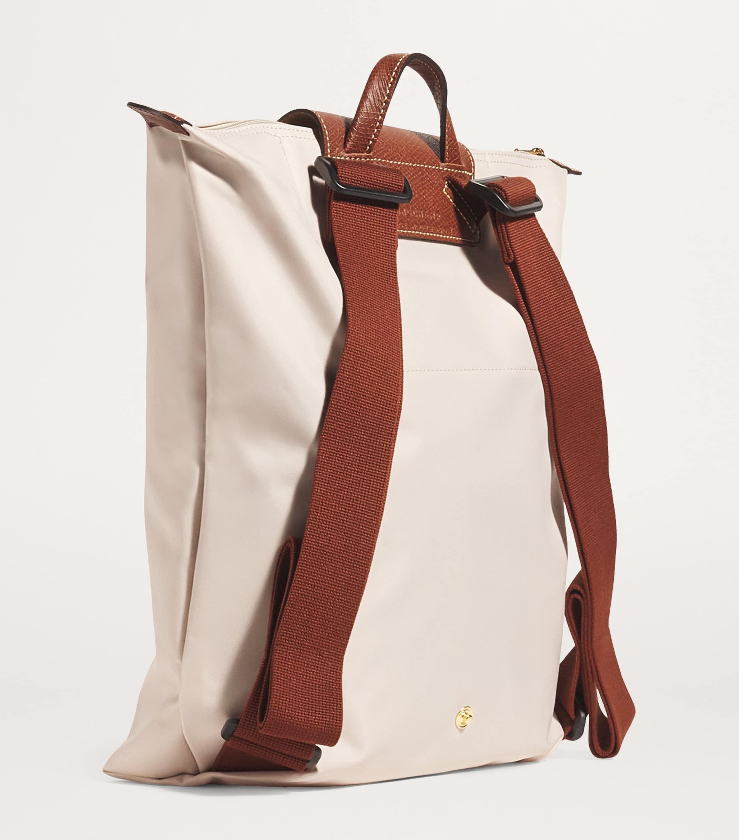 バッグ LONGCHAMP Le Pliage Club Backpack Ivory Longchamp Le Pliage Original Backpack in Brown | Lyst UK