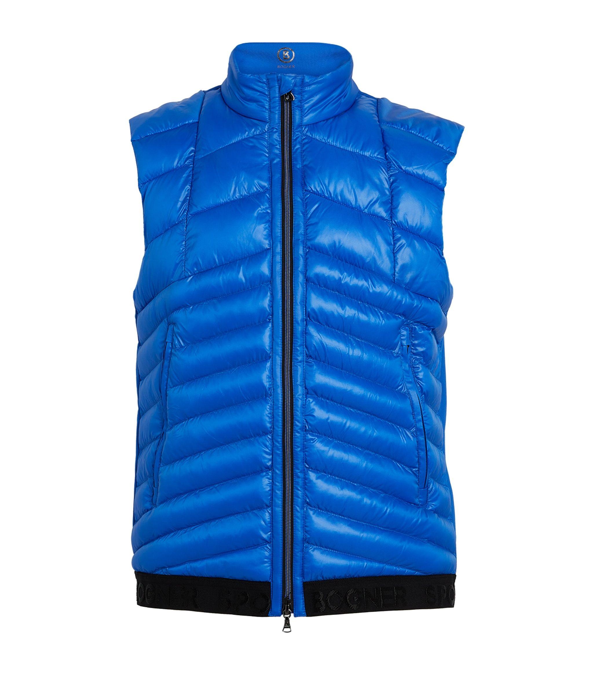 Bogner Quilted Joss Gilet in Blue for Men Lyst