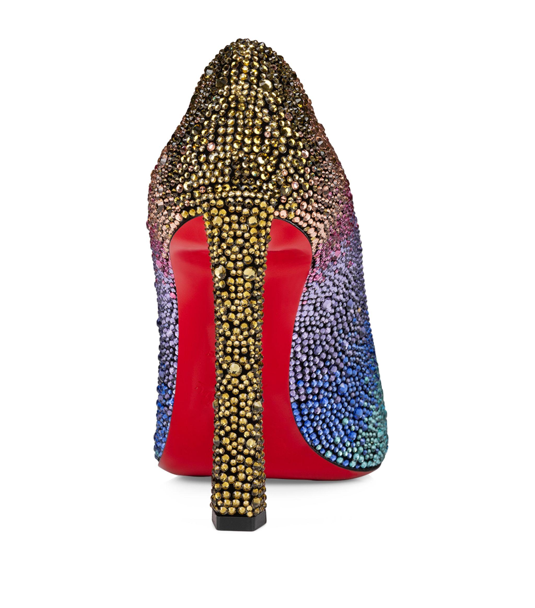 Christian Louboutin Condora Strass Rainbow Pumps 100 in Blue Lyst UK