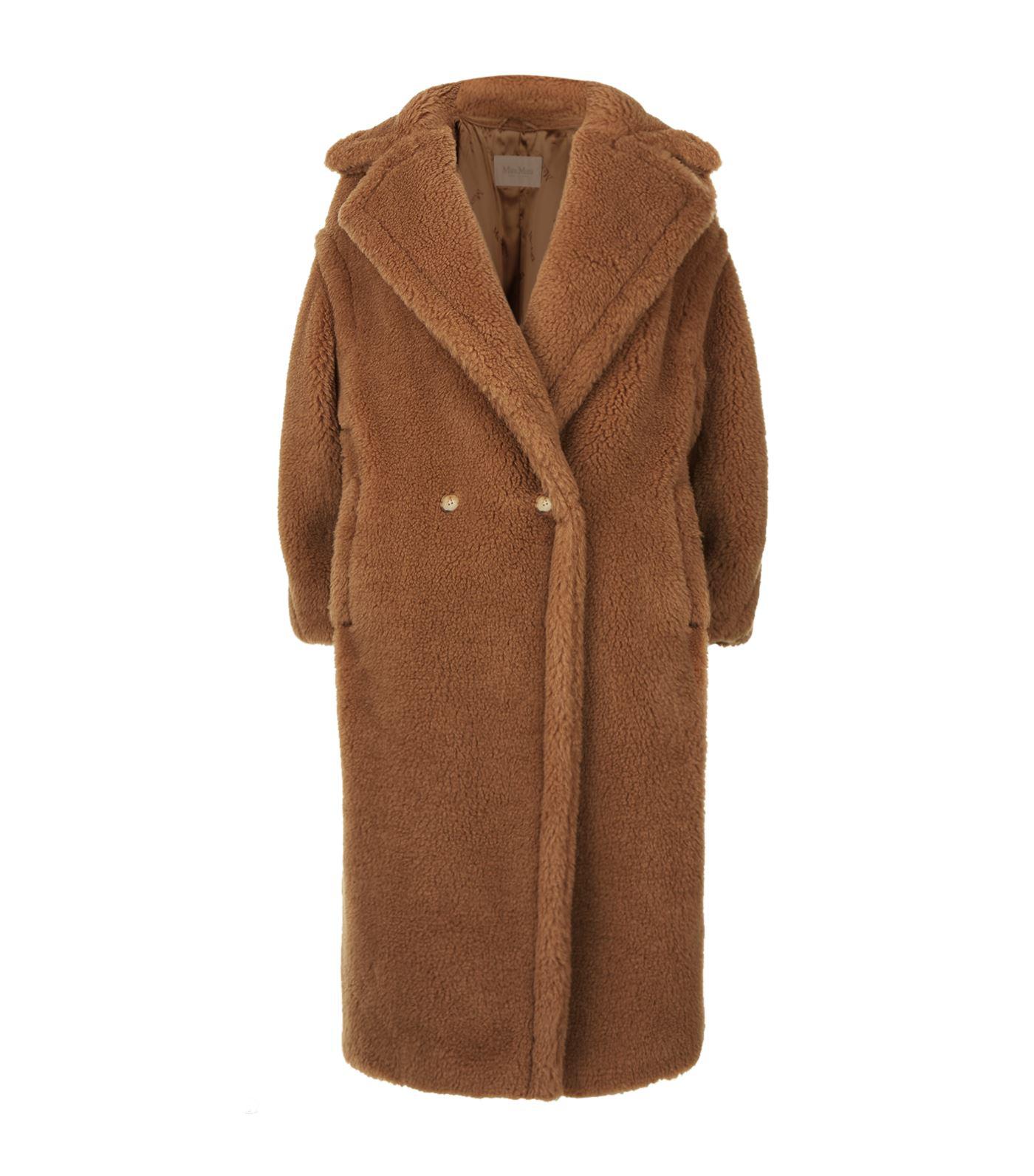 Lyst - Max Mara Silk-camel Teddy Coat in Natural