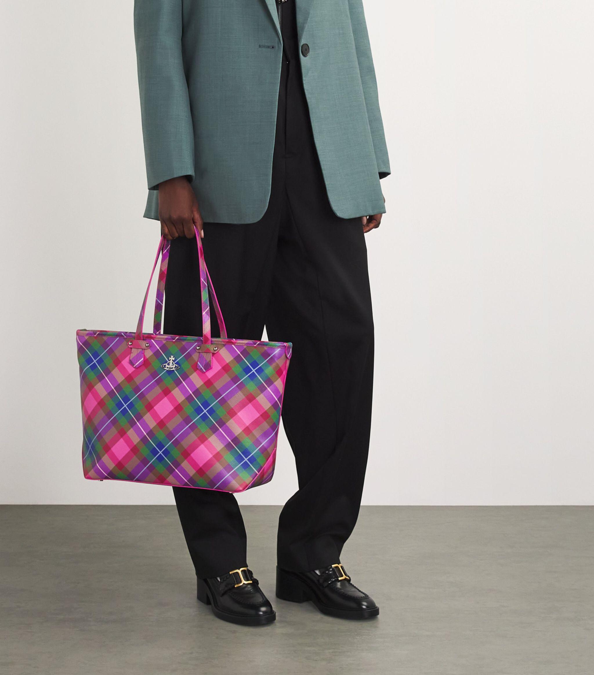 Vivienne Westwood Tartan Colette Tote Bag in Pink | Lyst