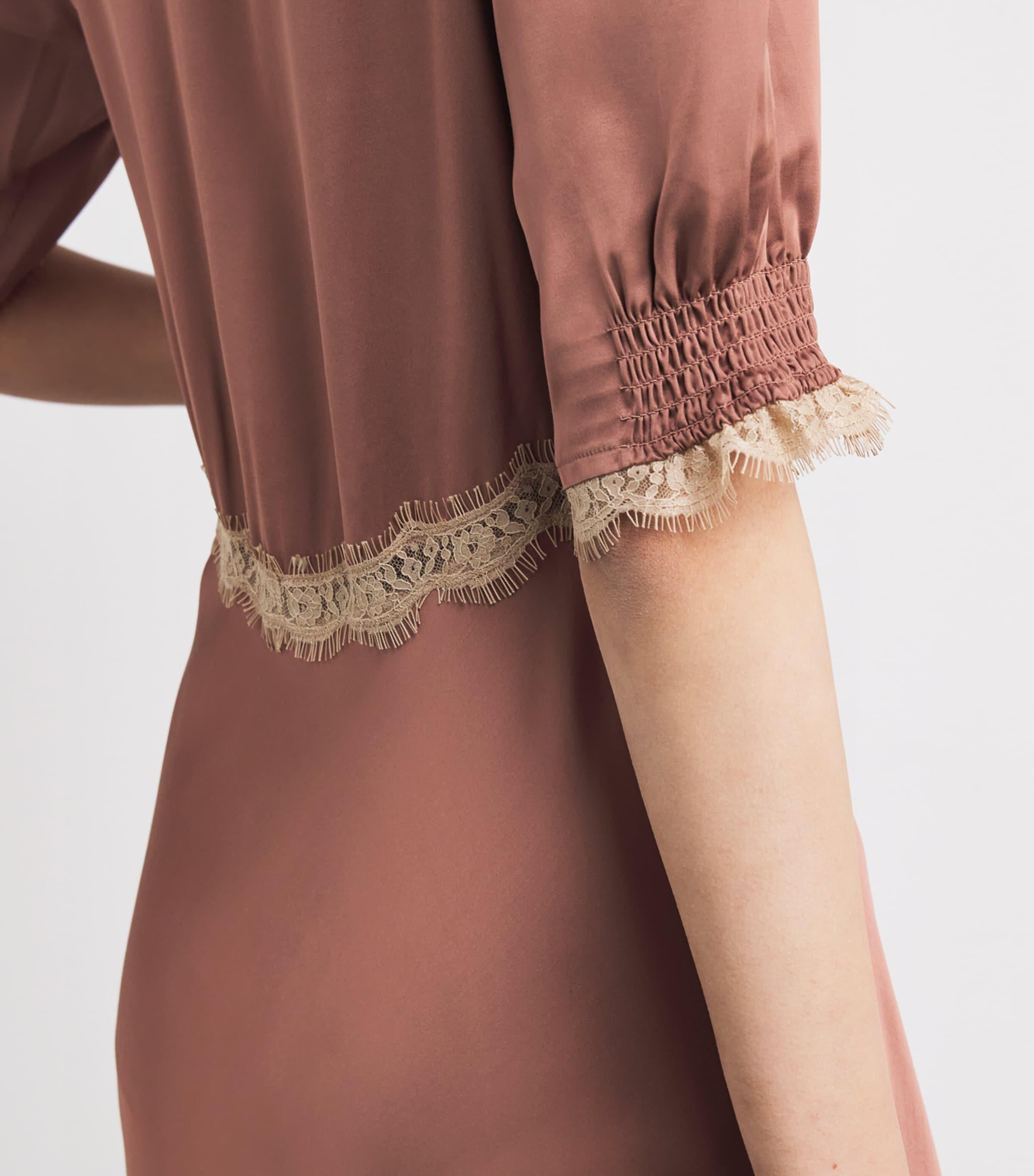 rixo brown dress Annina Satin Midi Dress in Brown Mocha