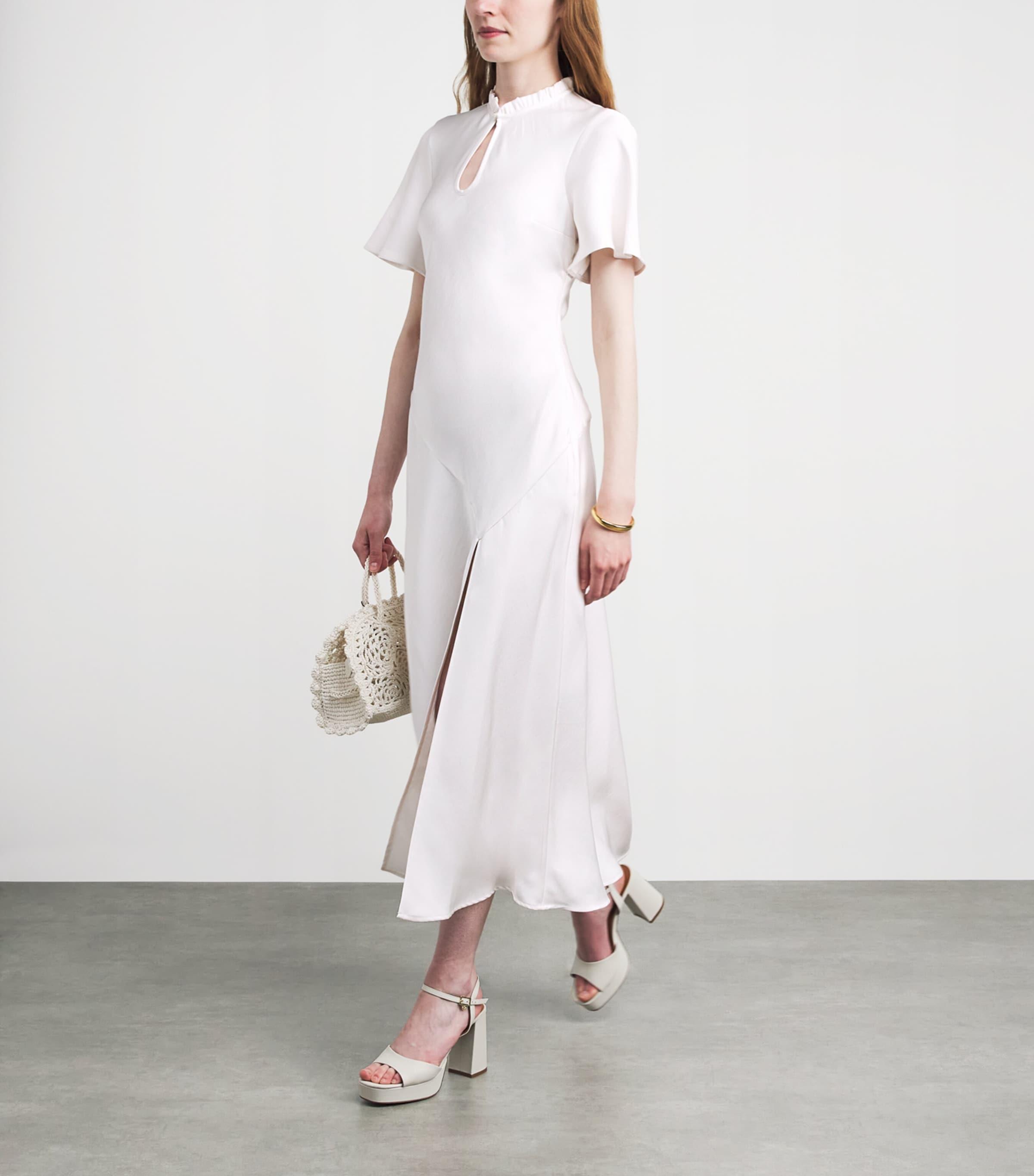 knit strapless dress Jasiel Maxi / Cyan Blue | MESHKI highlighting the texture of Dusty Rose Bridesmaid Dresses Color:Mocha Brown ($118.66) Sweetheart Neck Prom Dresses