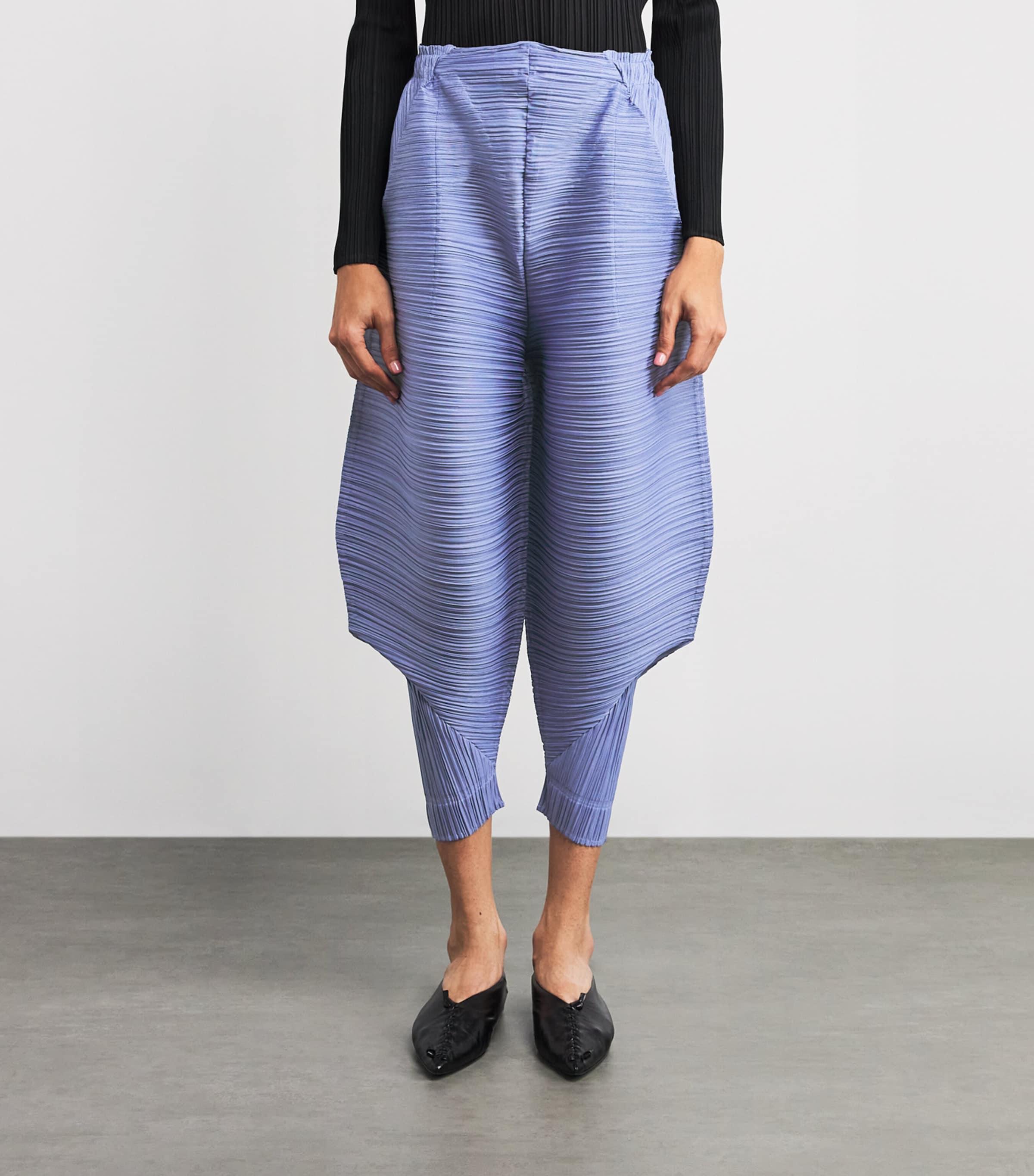 Pleats Please Issey Miyake Thicker Bounce Trousers in Blue | Lyst