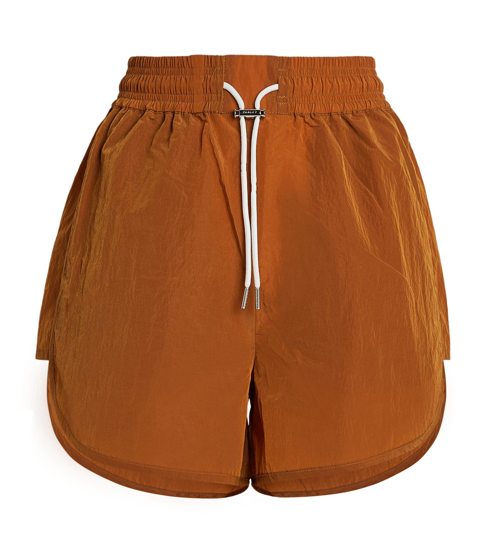 Varley Highrise Harmon Shorts in Brown Lyst