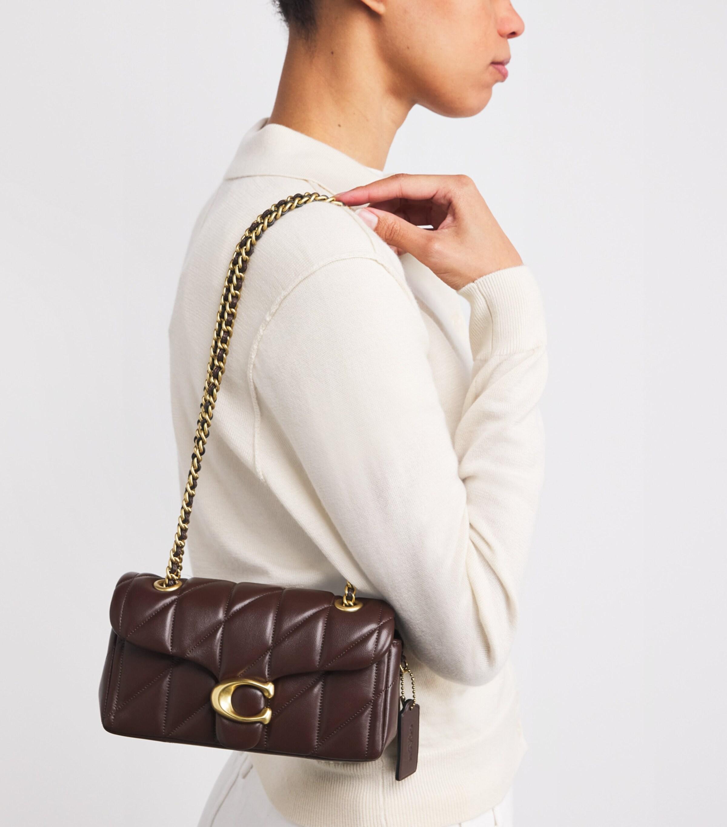 COACH Quilted Leather Tabby 20 Shoulder Bag in Brown | Lyst