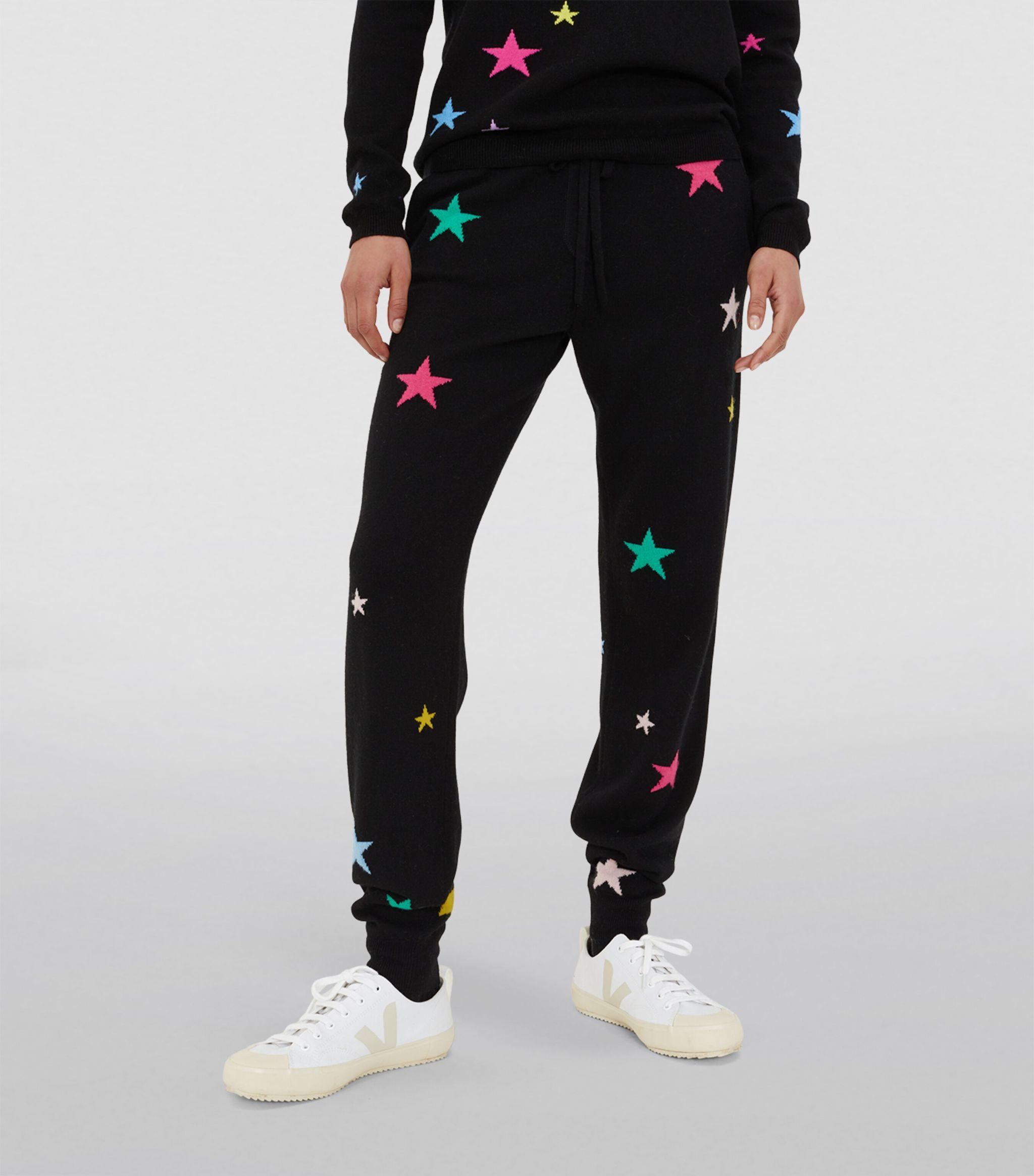 Chinti & Parker Wool-cashmere Star Sweatpants in Black | Lyst UK