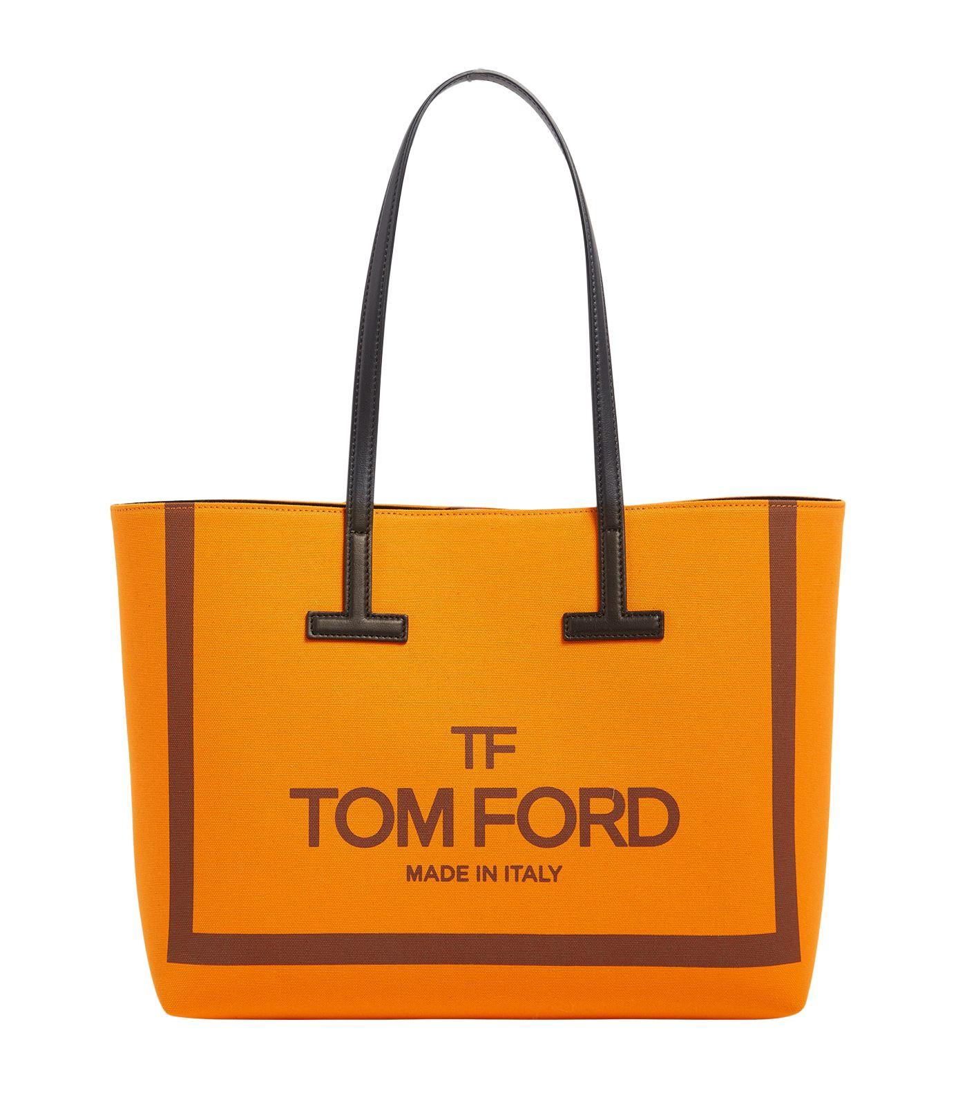 Tom Ford Logo Print Shopper in Orange | Lyst Canada