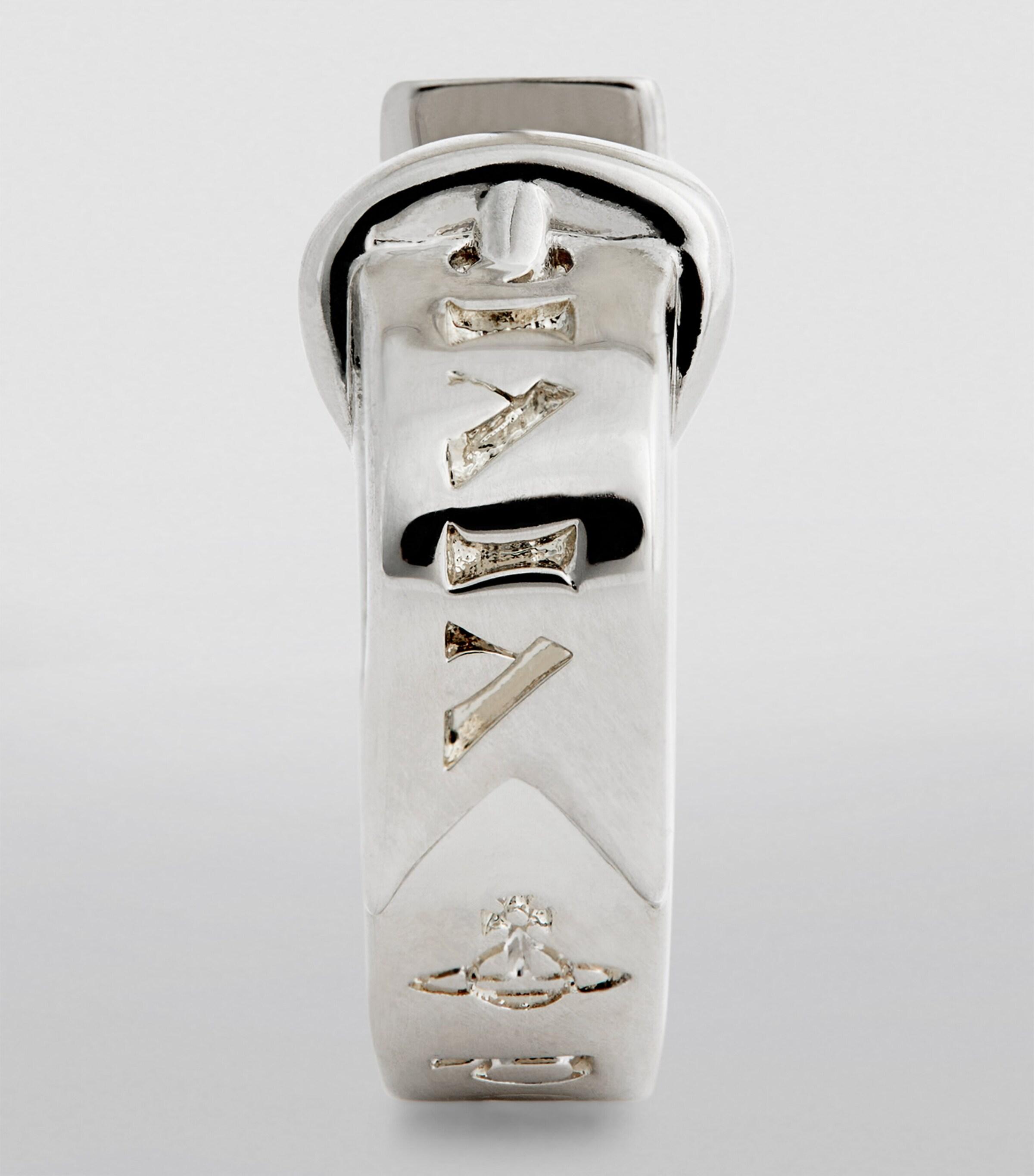 ★Vivienne Westwood★ Vivienne Westwood Bobby Hoop Men's Ear Vivienne Westwood Bobby Hoop Earrings in White for Men