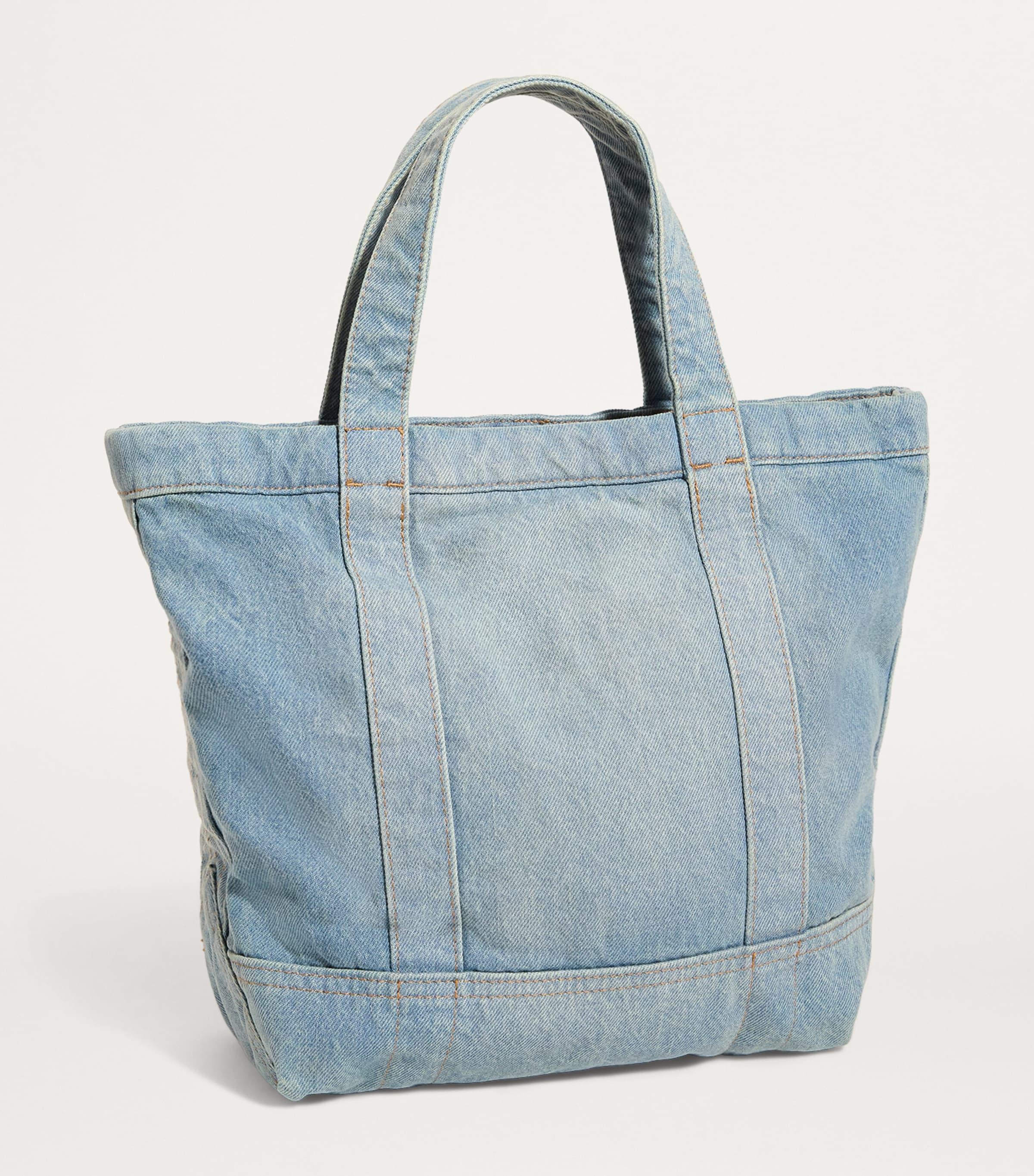Polo Ralph Lauren Small Denim Polo Bear Tote Bag in Blue | Lyst