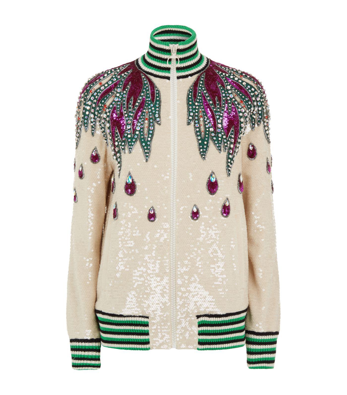gucci sequin bomber