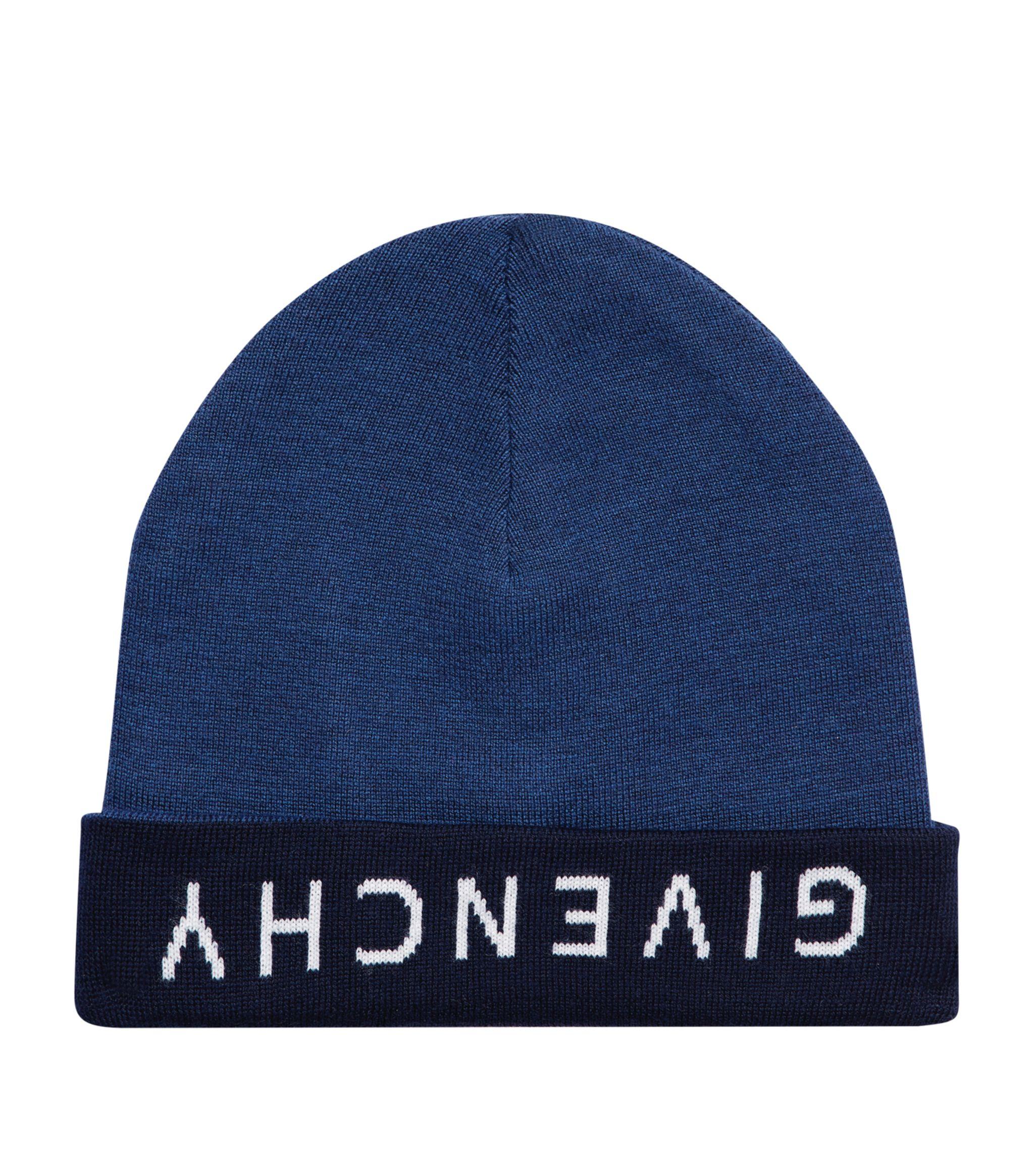 Givenchy Wool Logo Reversible Beanie Hat in Black for Men Lyst