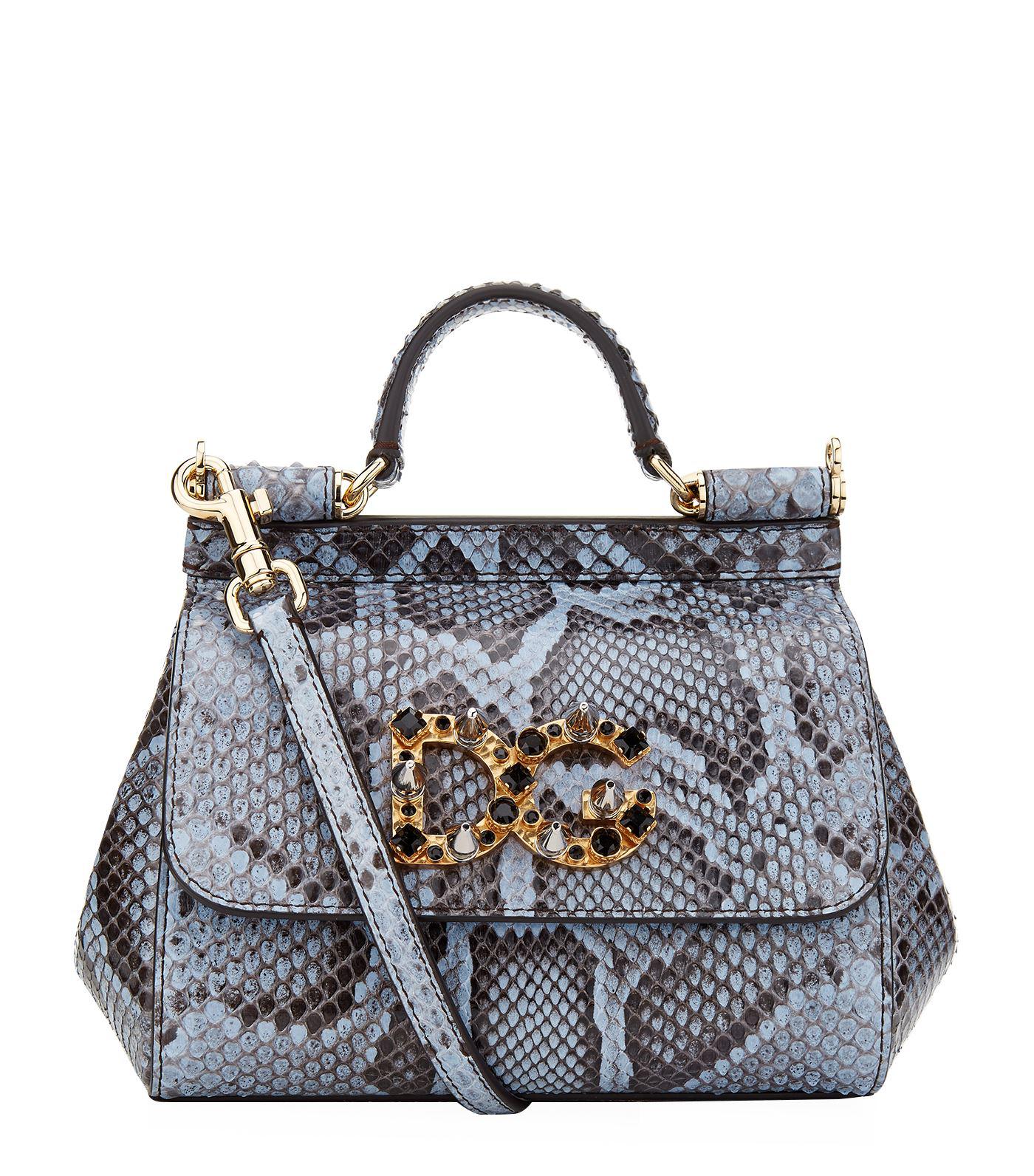 dolce and gabbana python bag