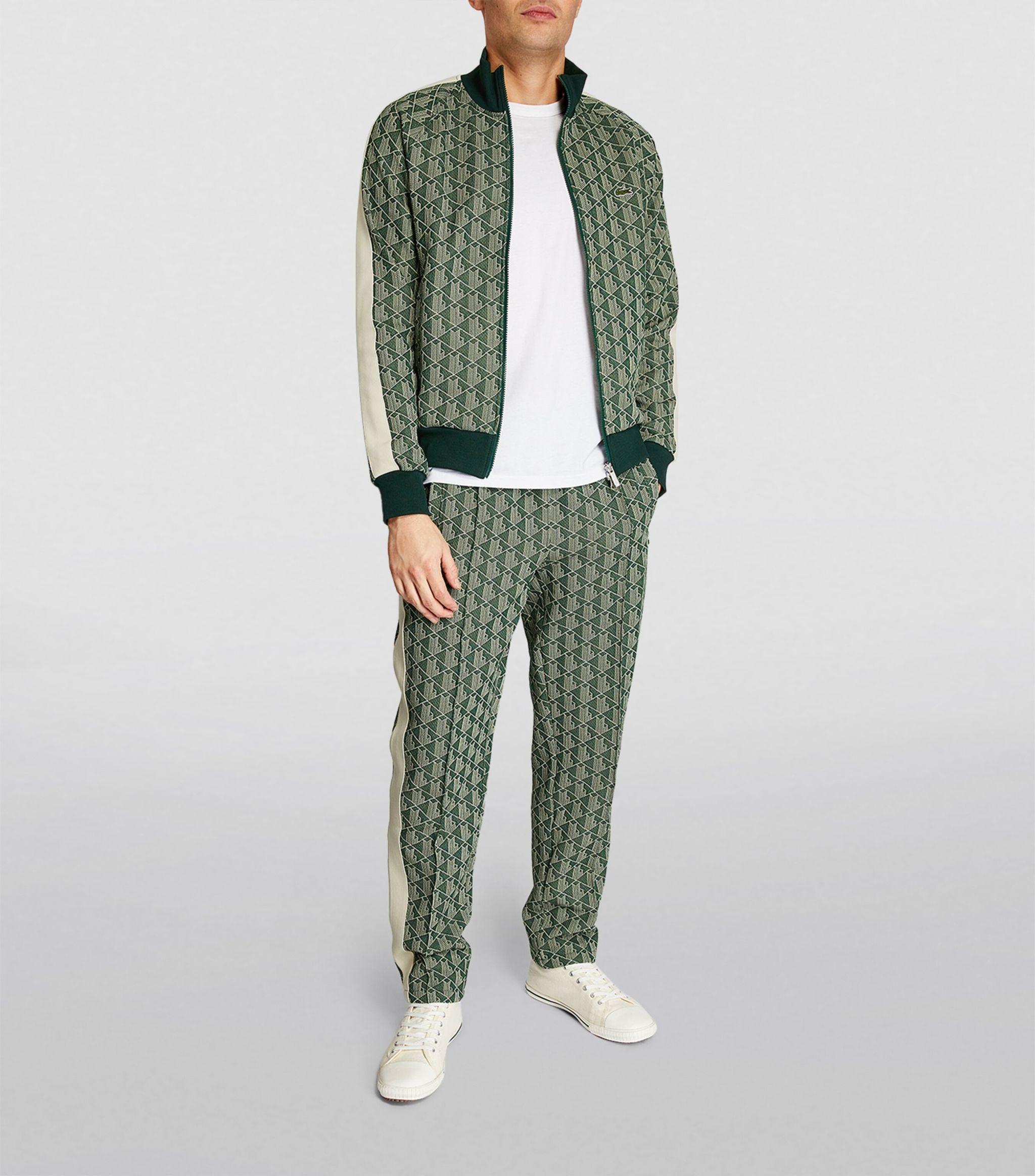 トップス LACOSTE Monogram Jacquard Track Jacket Lacoste Paris monogram-jacquard track jacket - ShopStyle