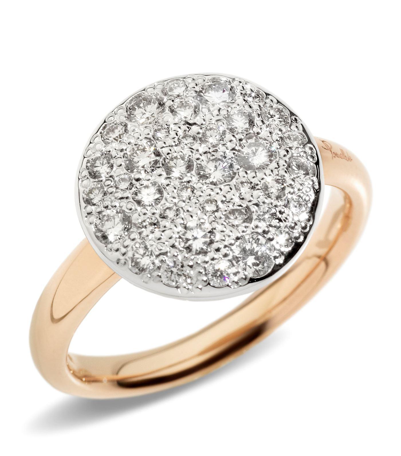 Pomellato Sabbia Black Diamond Ring in White Lyst