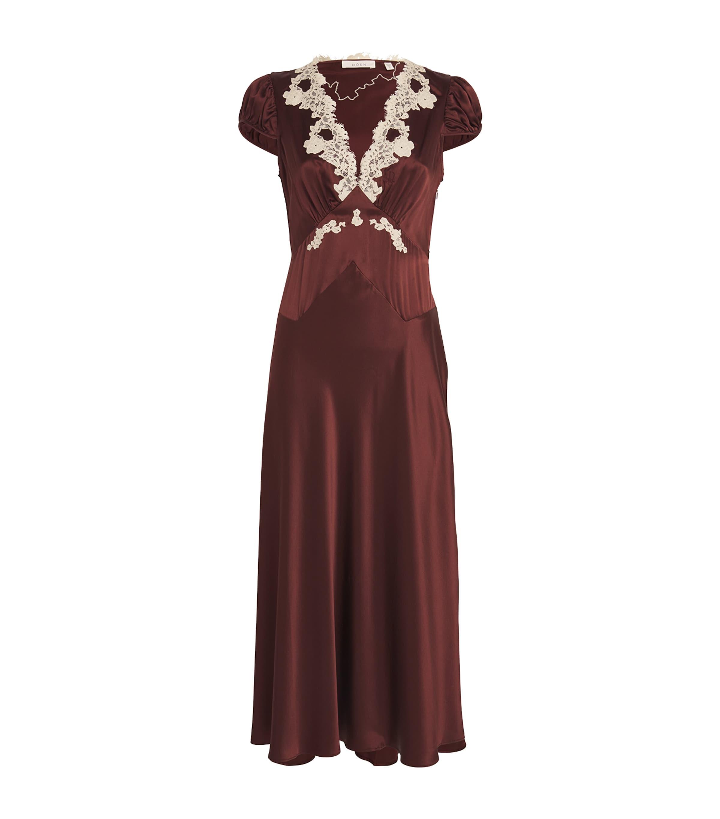 modern lace dress A.L.C. Women's Eden Lace Mini Dress in Slate Blue, Size 4 main image 1