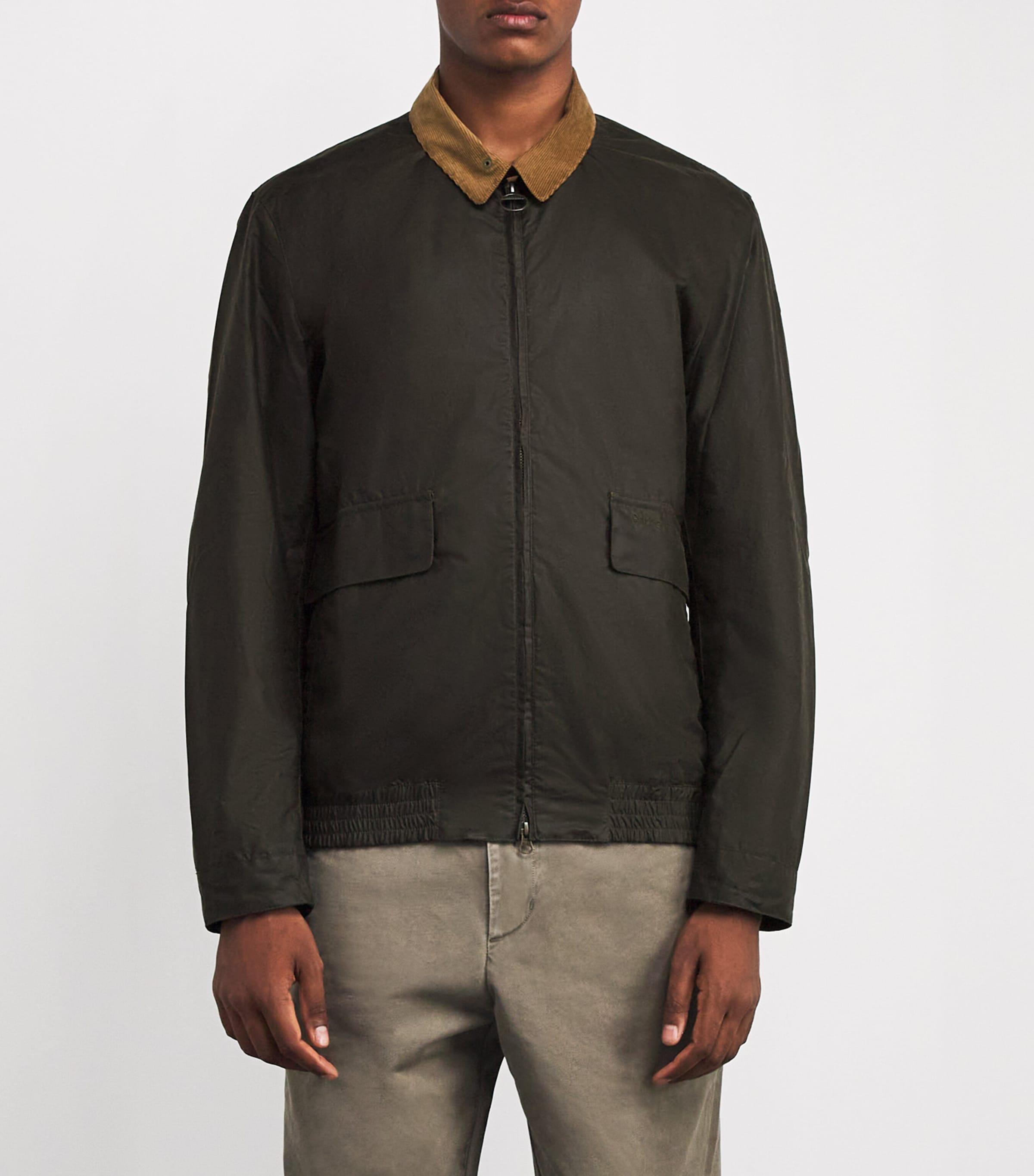 Barbour Waxed Newbury Jacket in Black for Men | Lyst